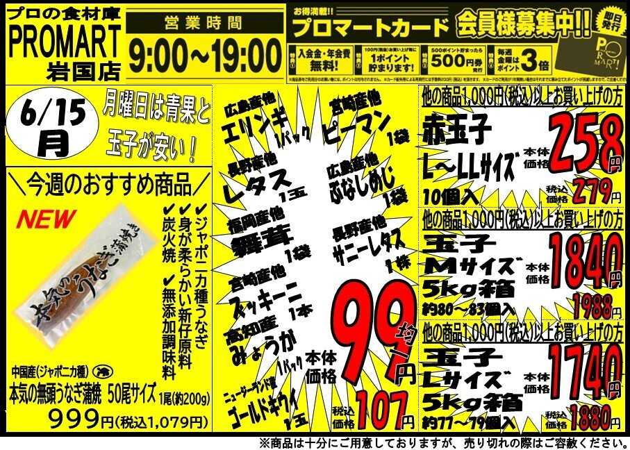 プロマート 6/15(月)～6/18(木)