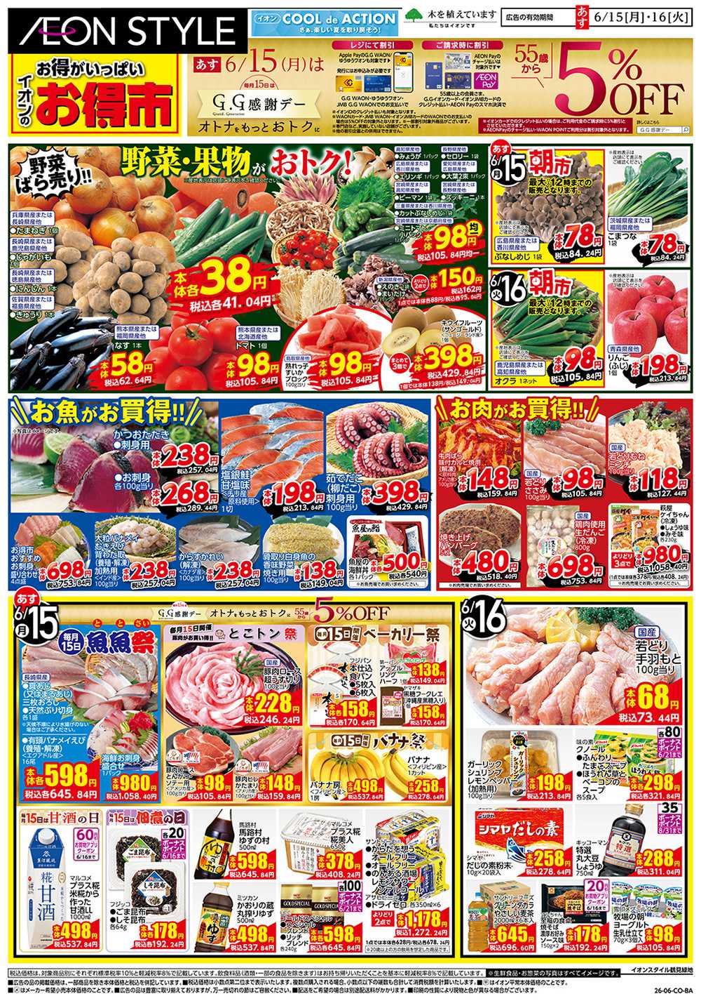 イオンスタイル 6/15号　お得市