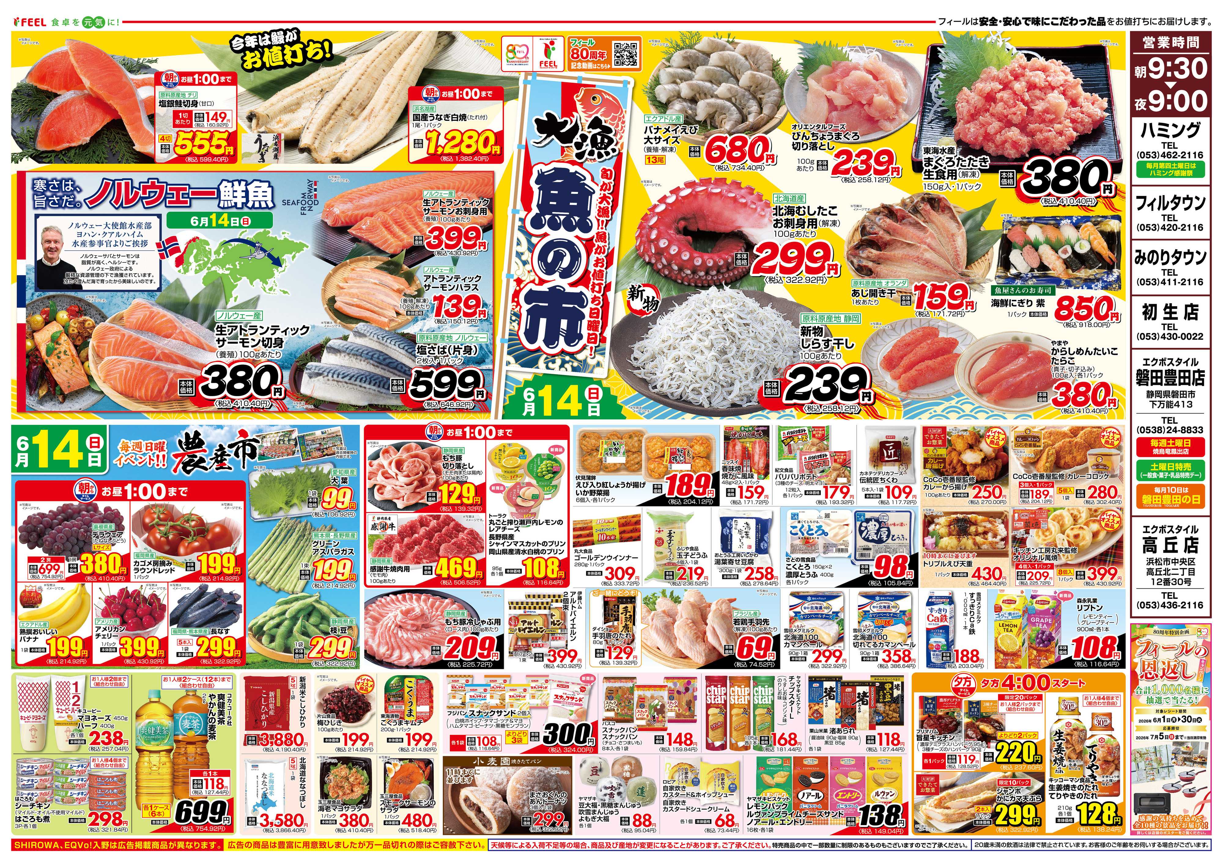 フィール 大漁！魚の市