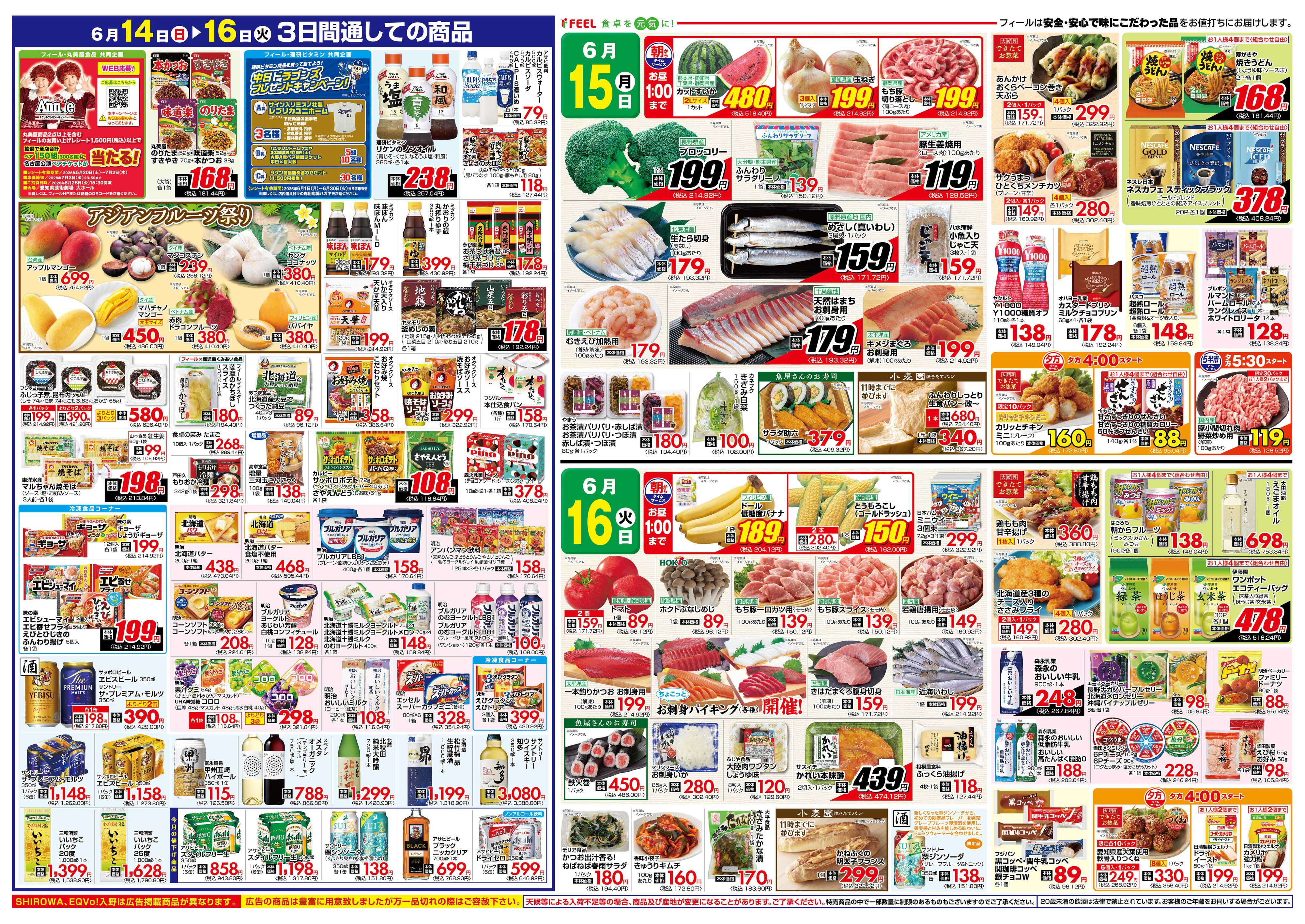 フィール 大漁！魚の市