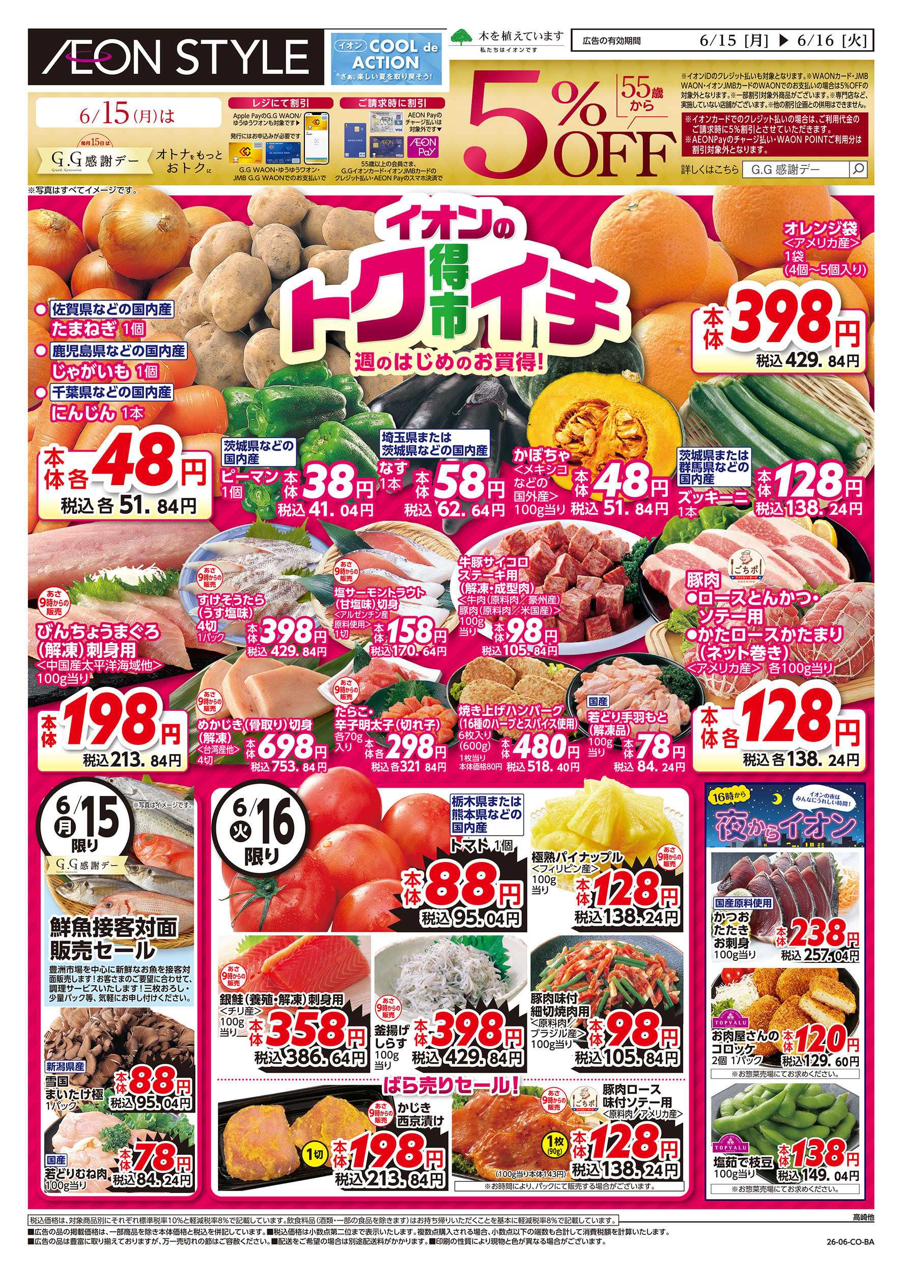 イオンスタイル 6/15号　イオンのトクイチ：表面