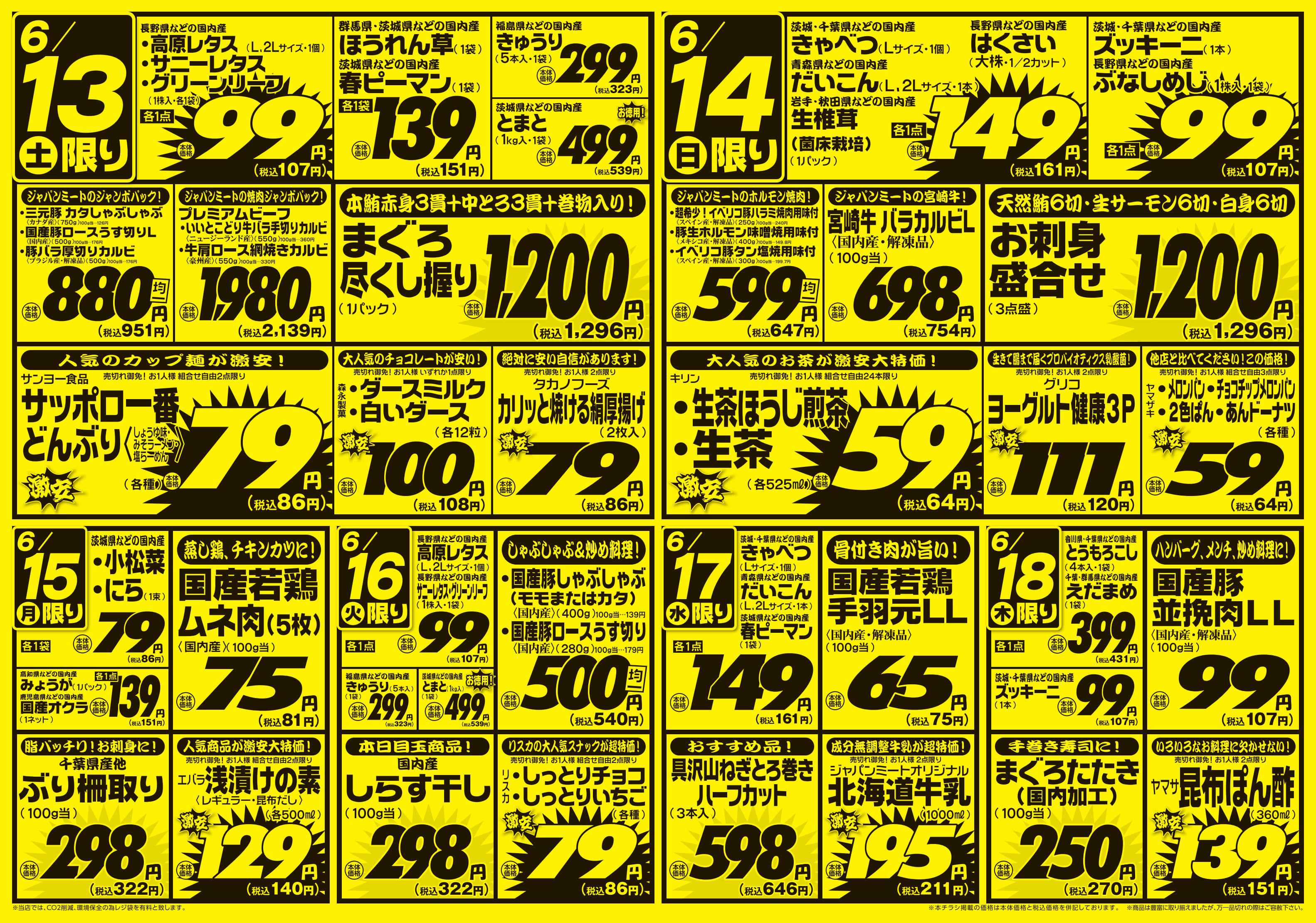 ジャパンミート生鮮館 6/13号