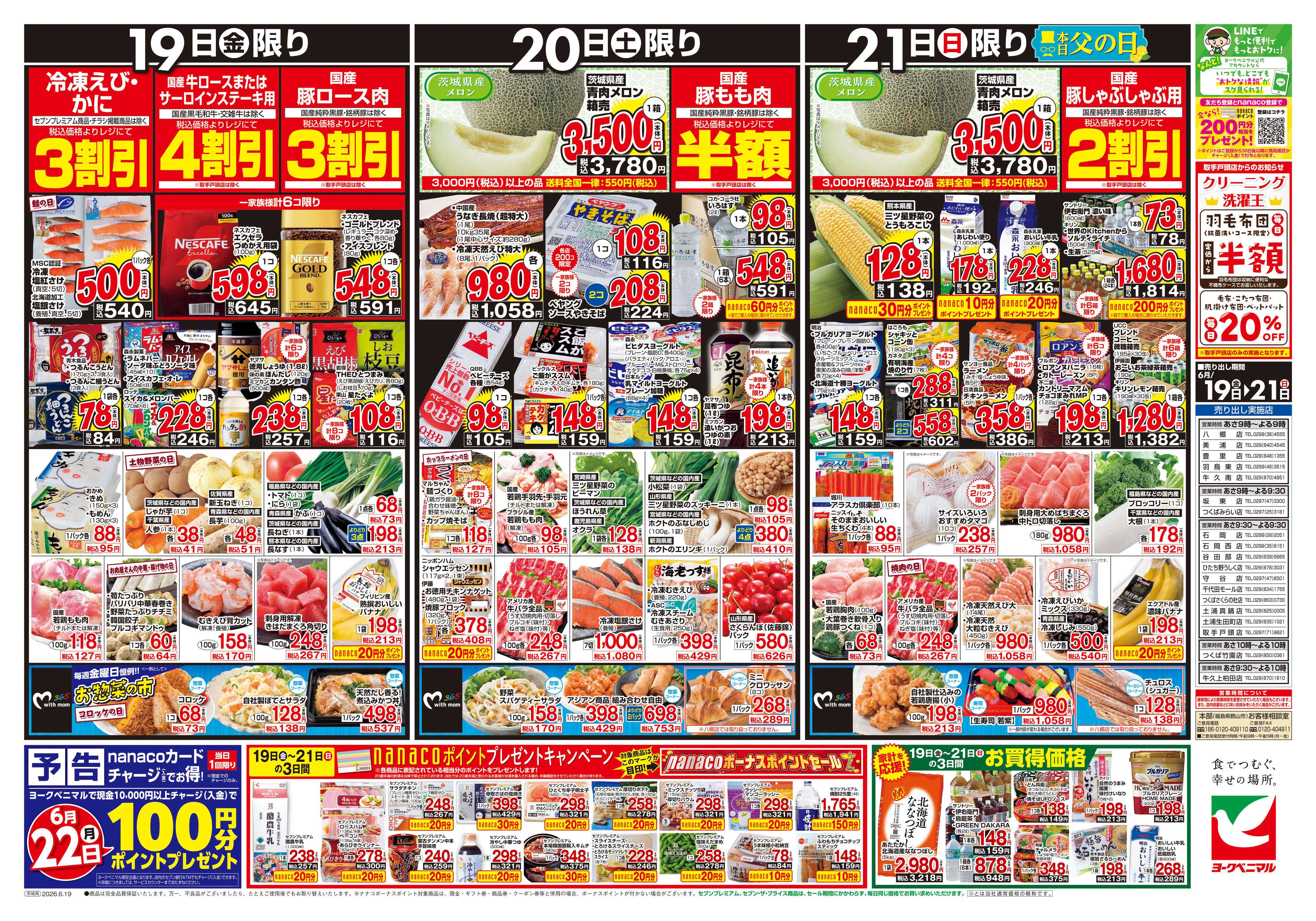 ヨークベニマル 6/19号チラシ