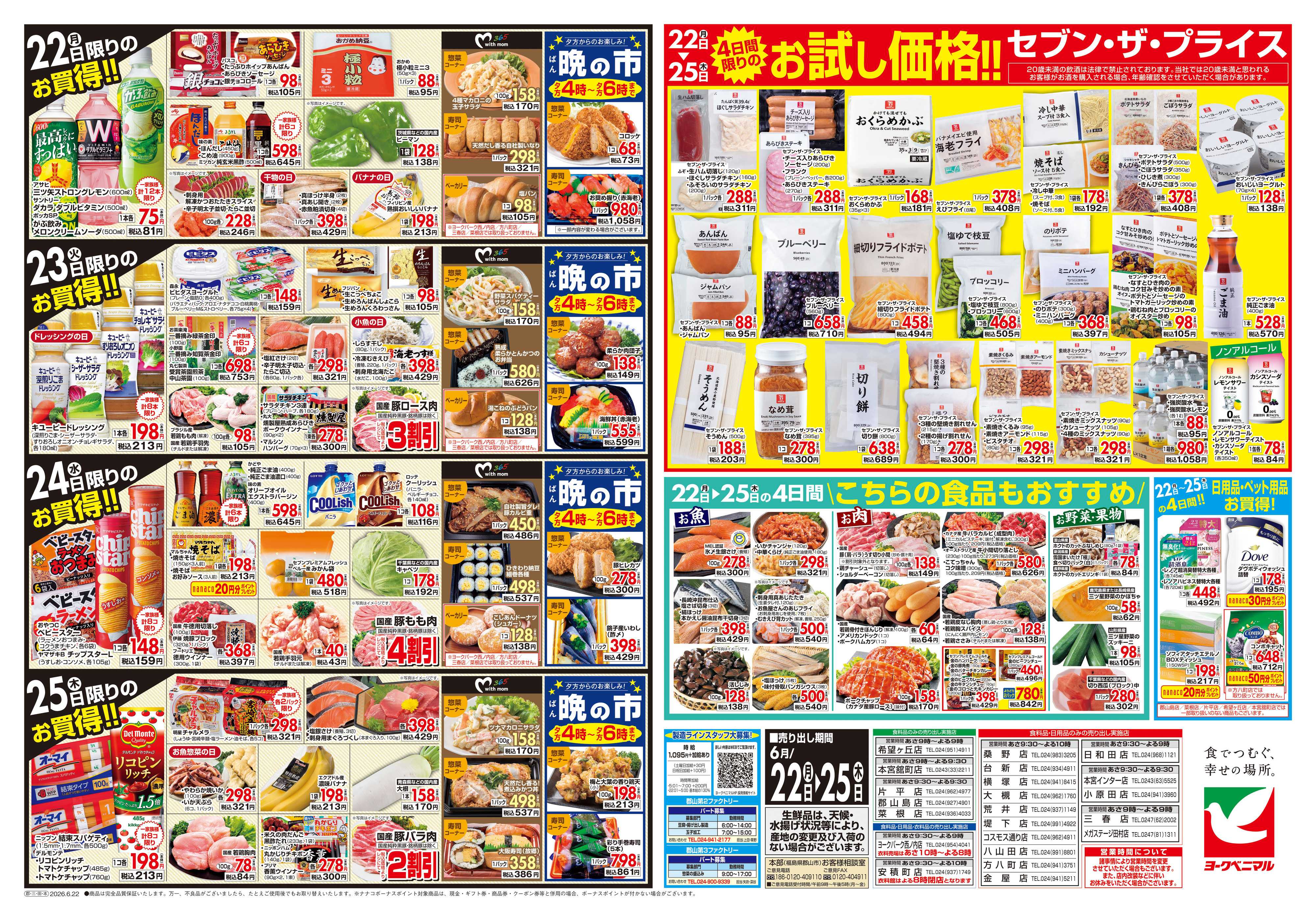ヨークベニマル 6/22号チラシ