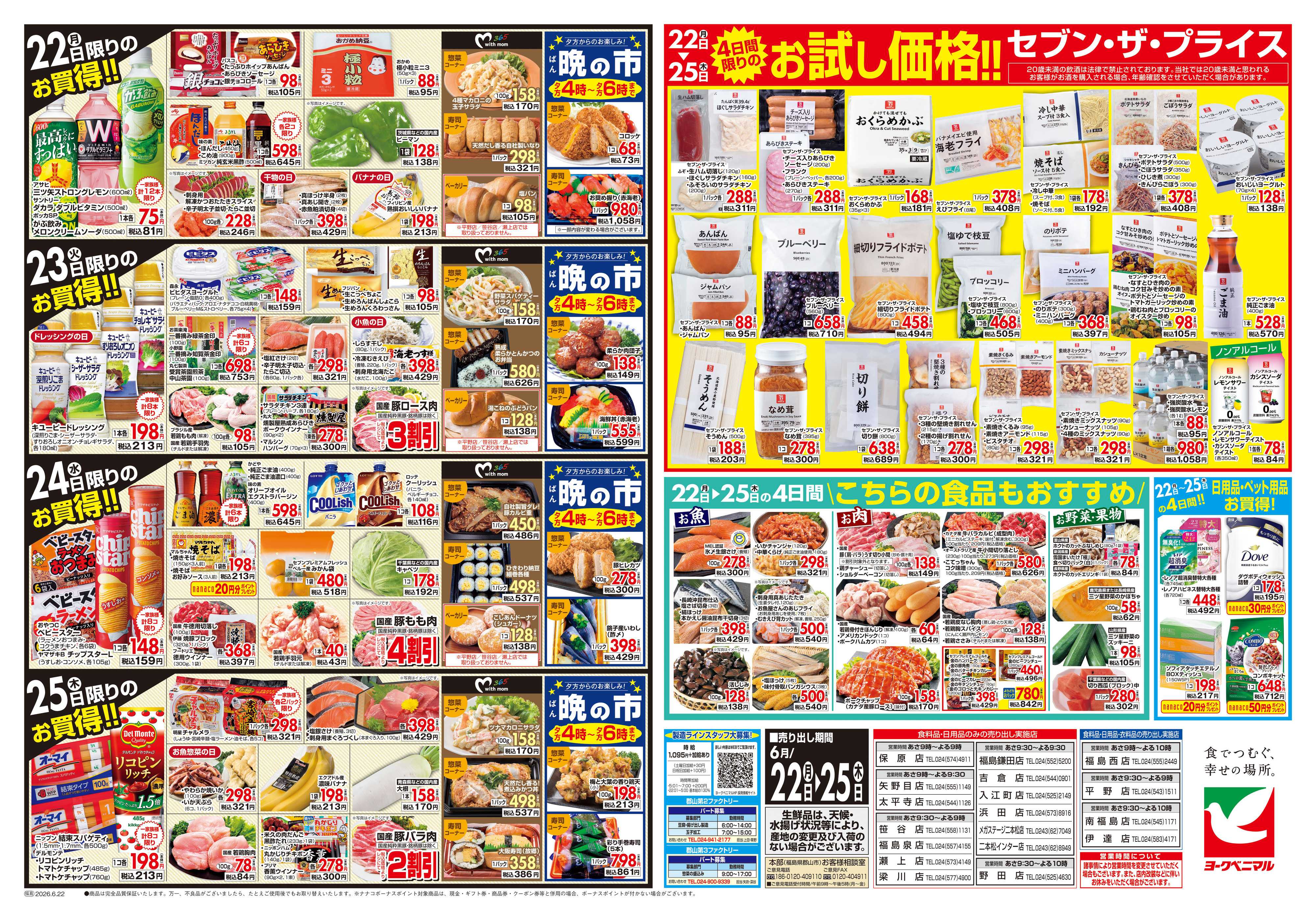 ヨークベニマル 6/22号チラシ
