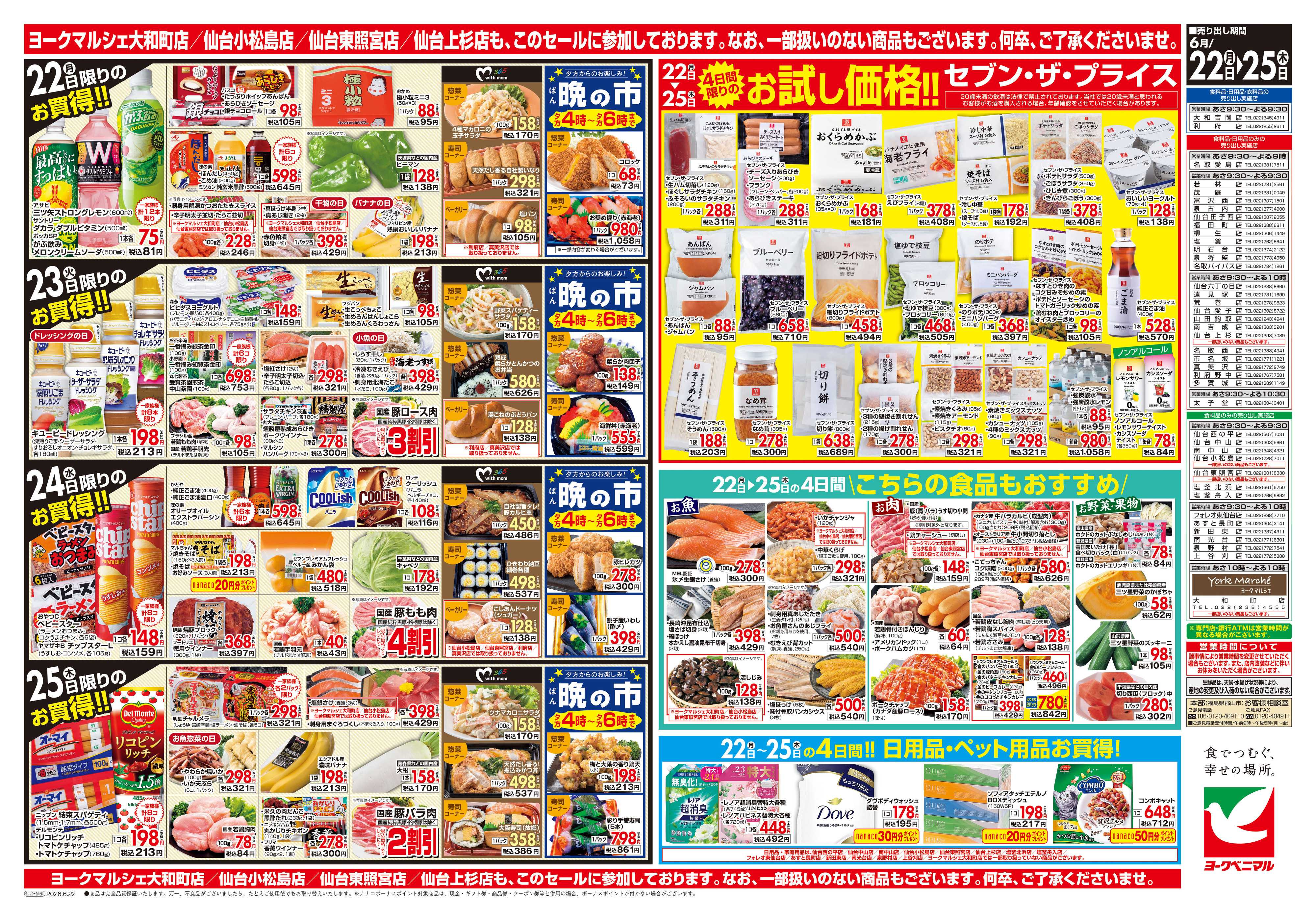 ヨークベニマル 6/22号チラシ