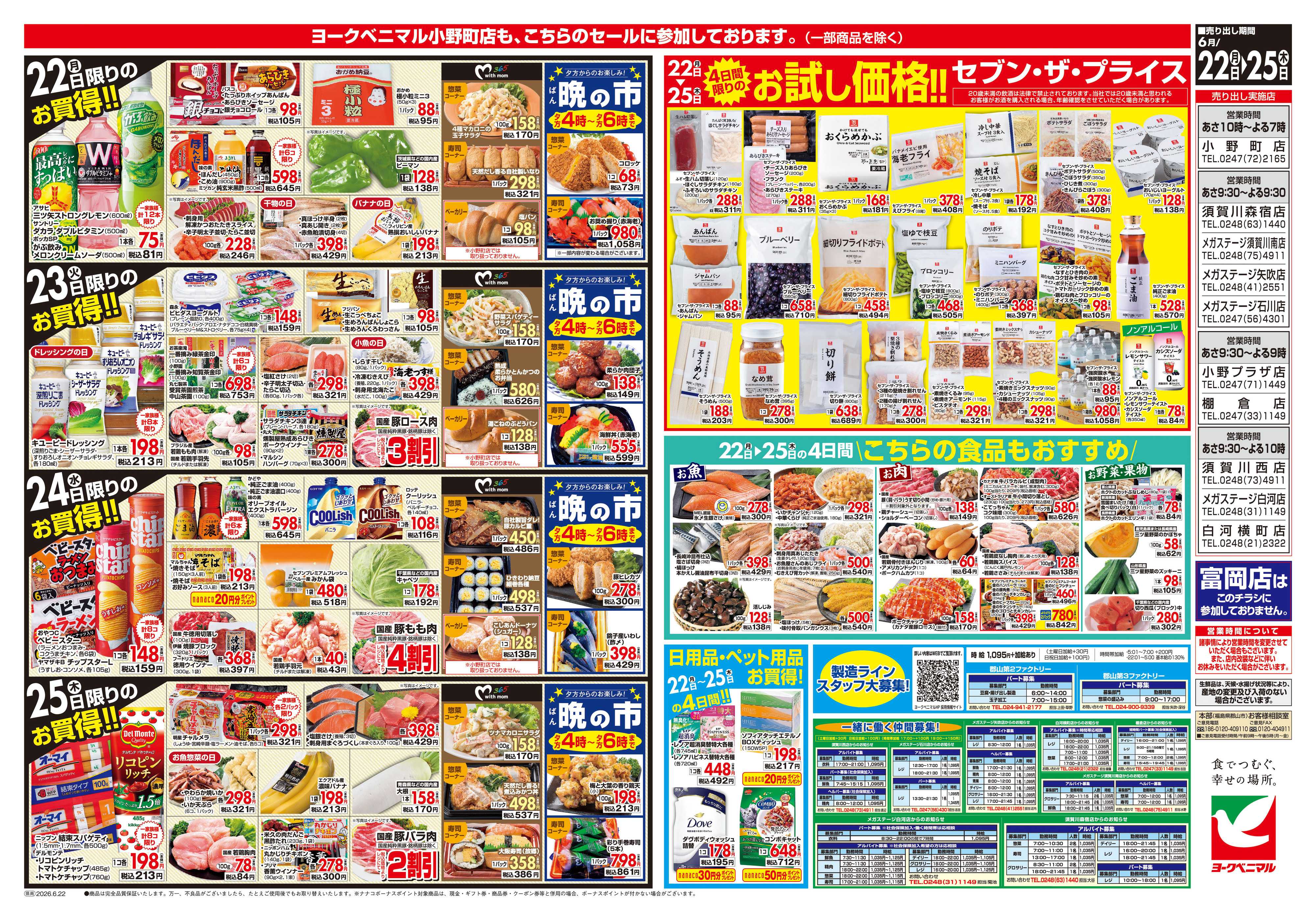 ヨークベニマル 6/22号チラシ