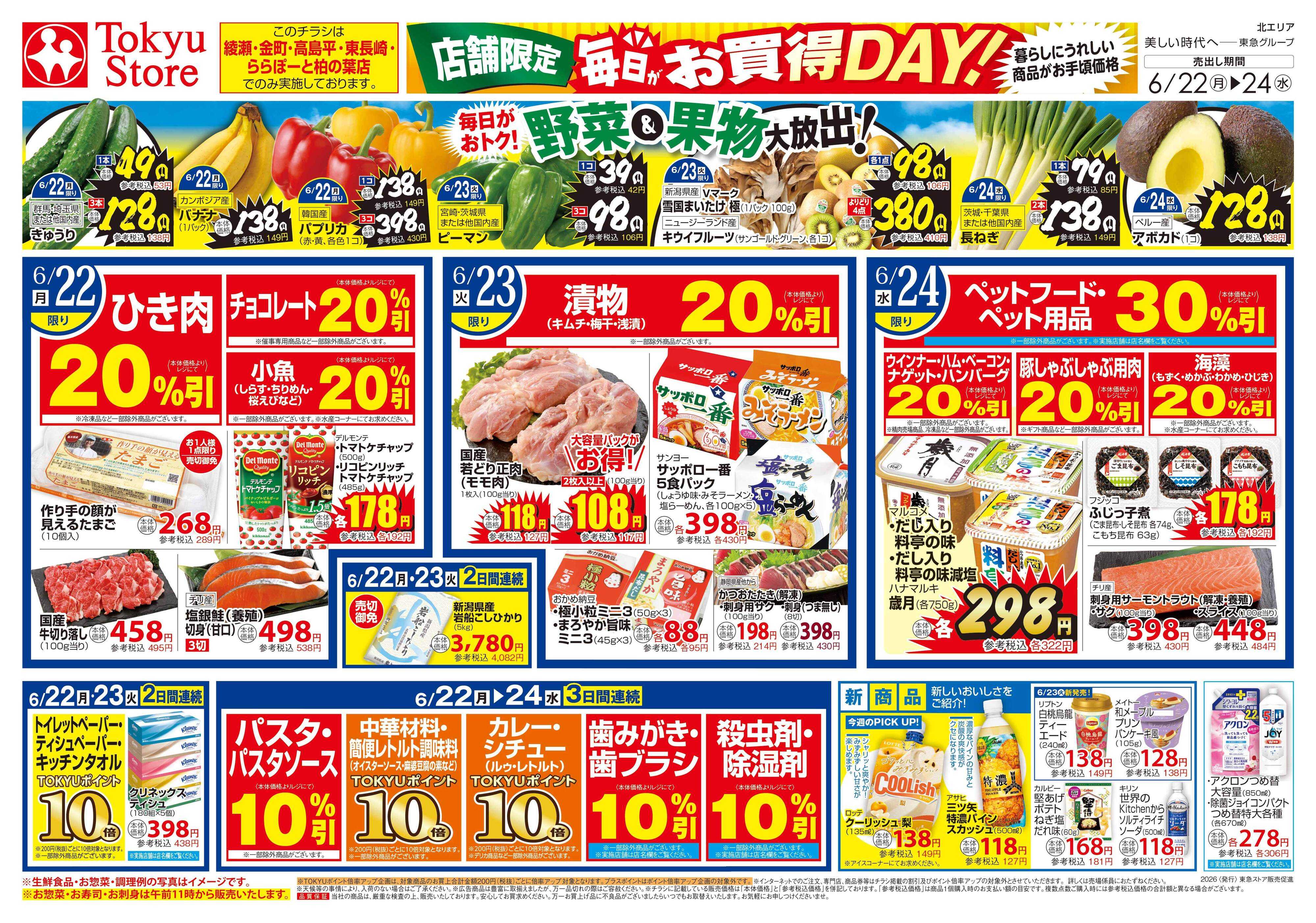 とうきゅう 6月22日東急ストアチラシ配信用