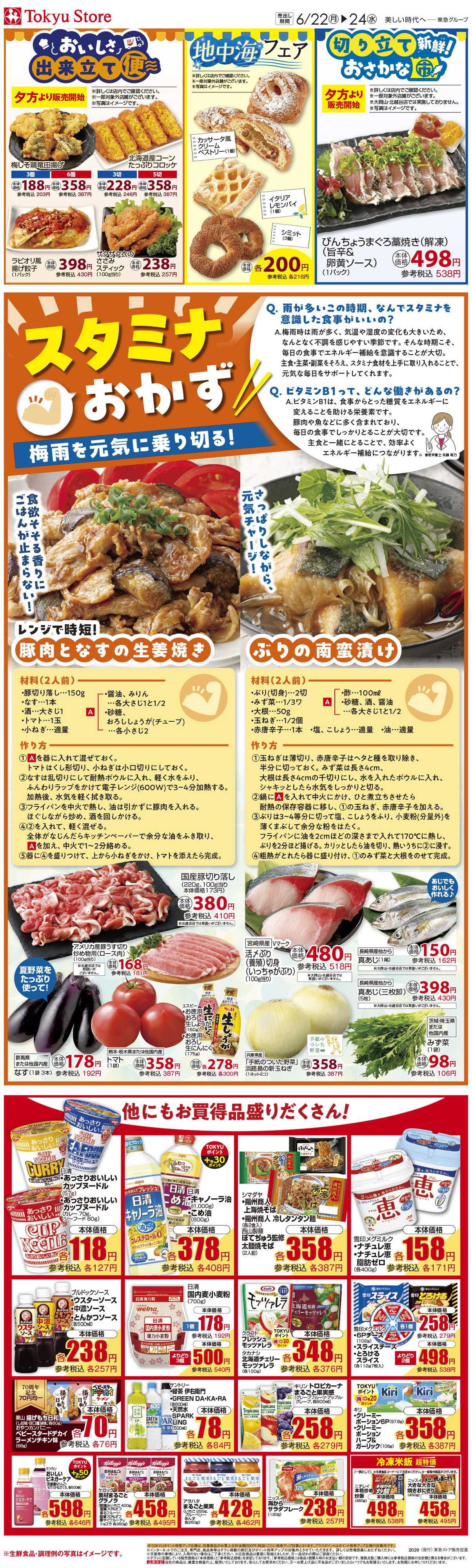 とうきゅう 6月22日東急ストアチラシ配信用