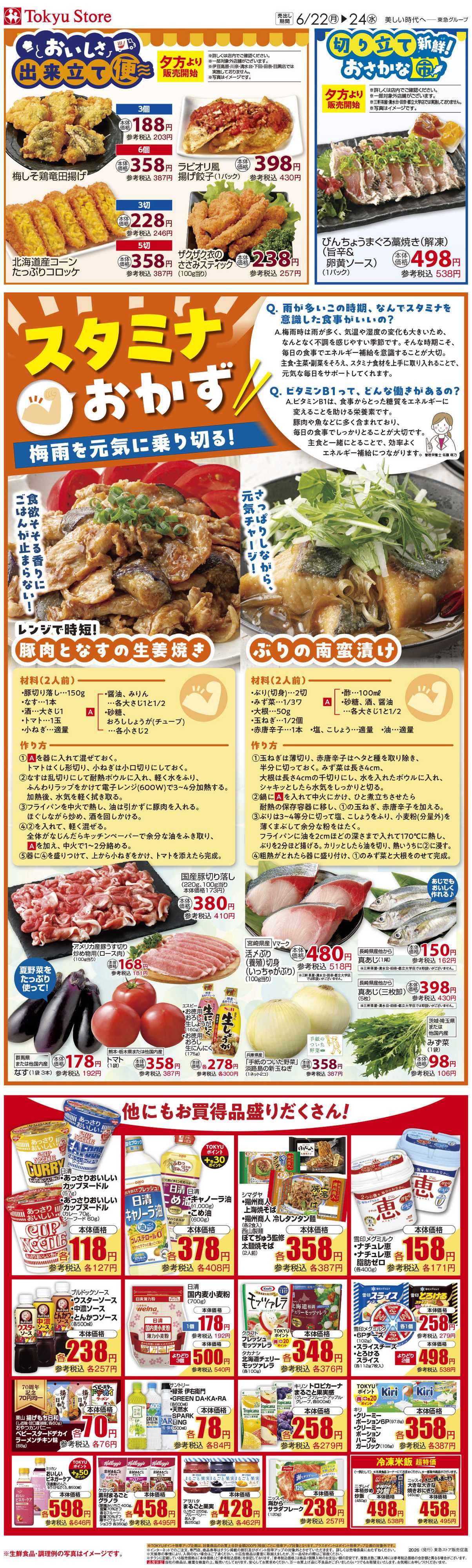 東急ストア 6月22日東急ストアチラシ配信用