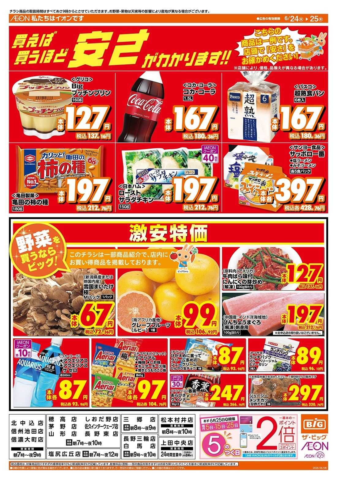 ザ・ビッグ 買えば買うほど安さがわかります！