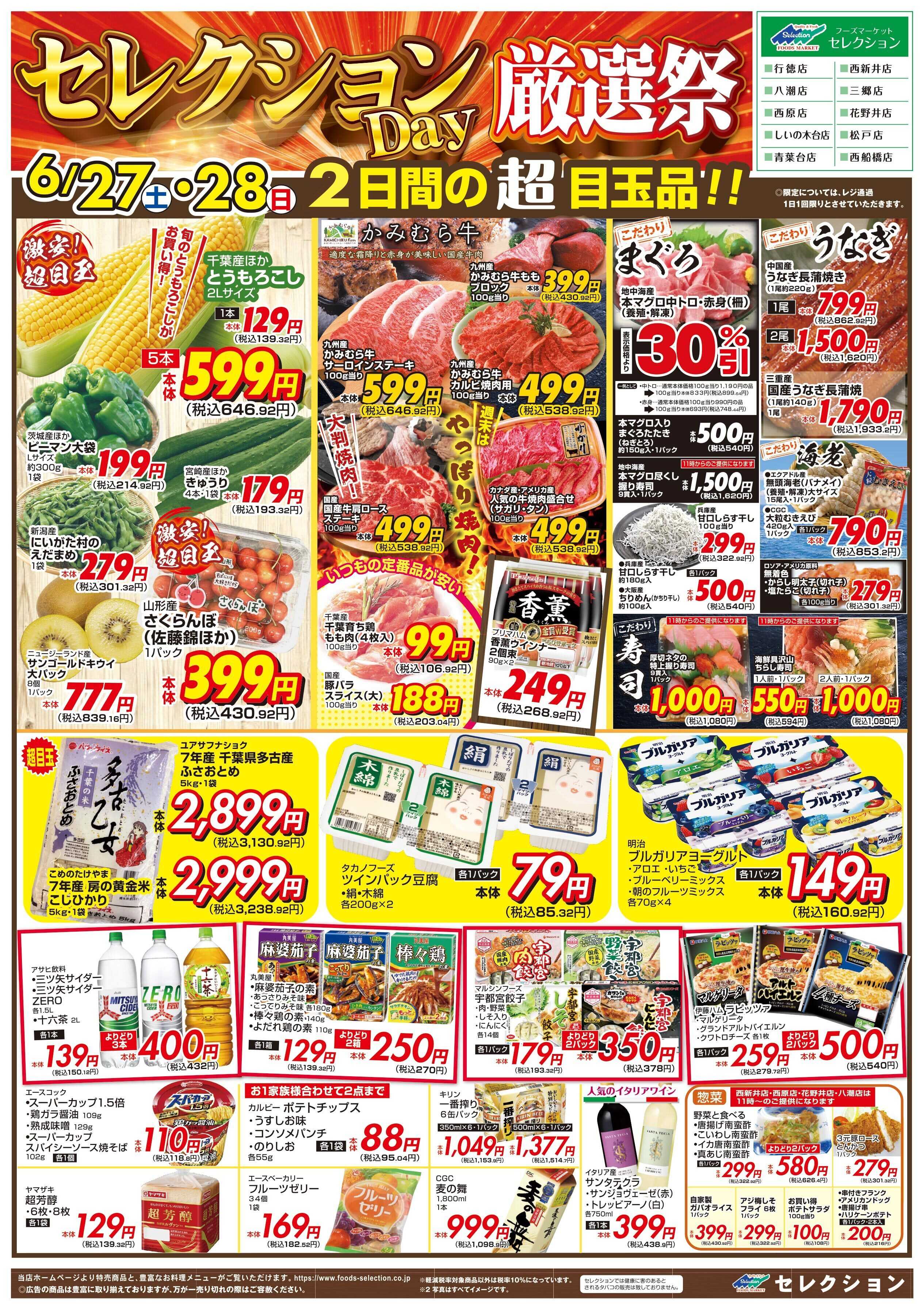 セレクション Selection day 厳選祭！