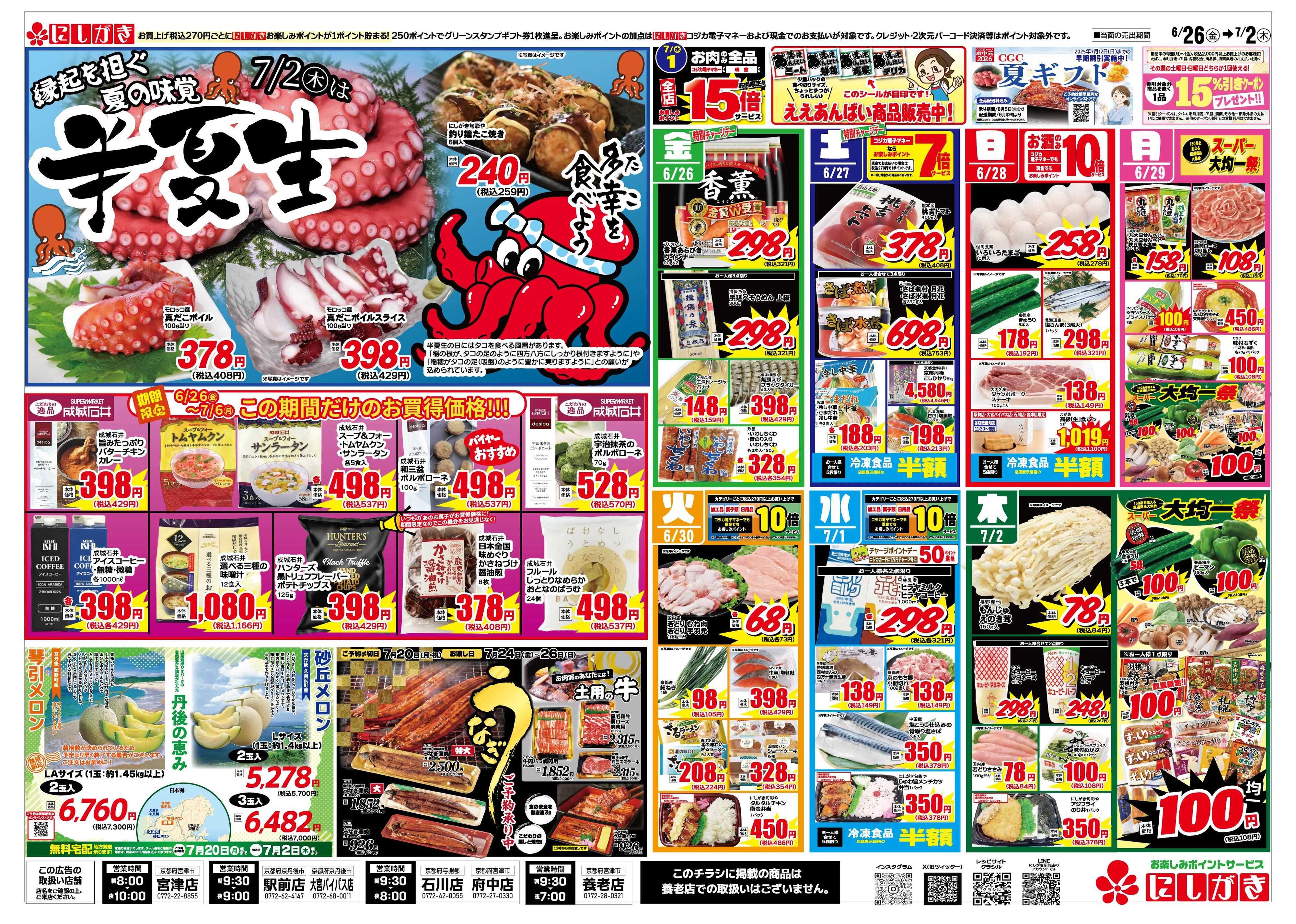 スーパーにしがき 旬の祭典