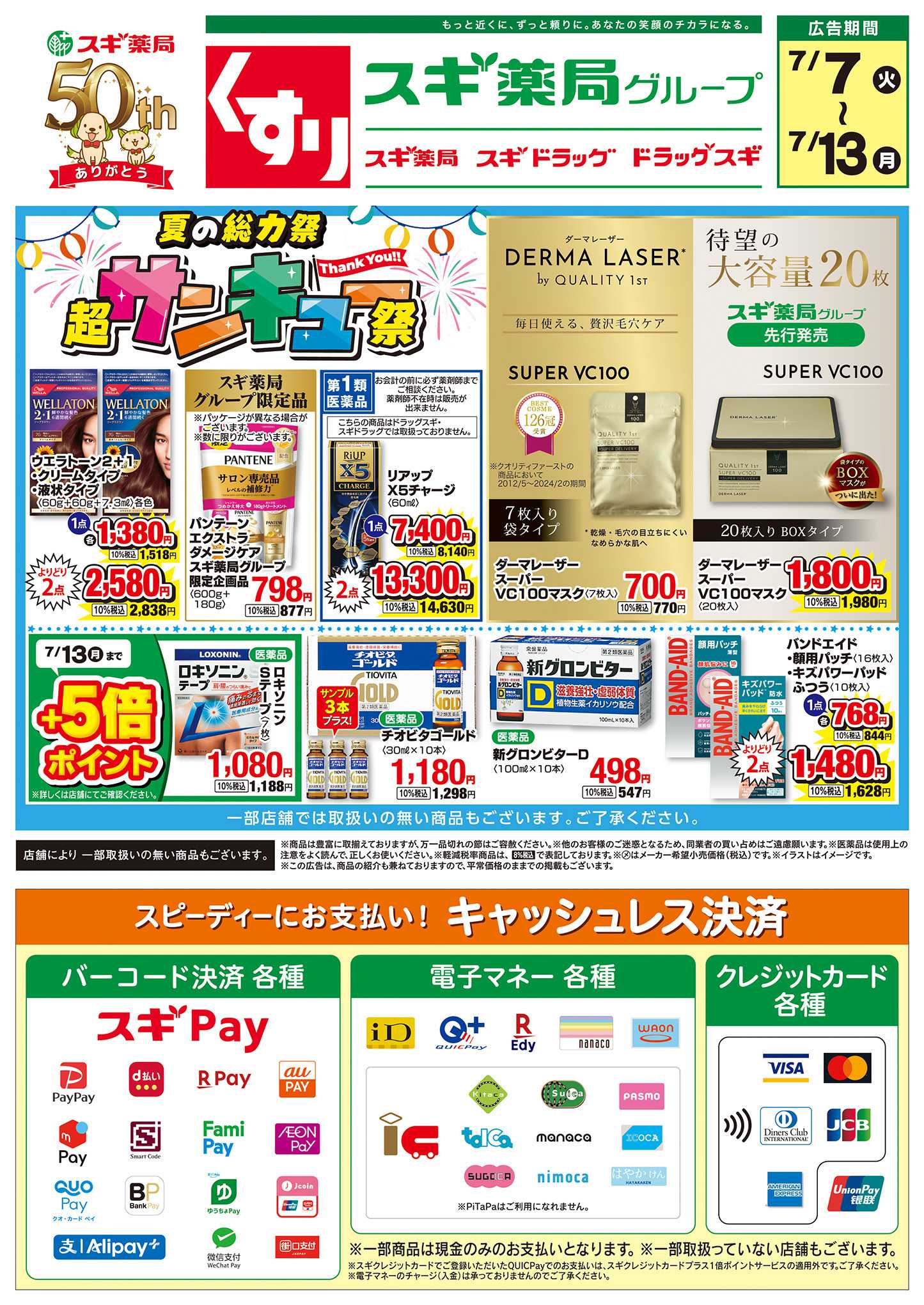 スギドラッグ チラシのご案内