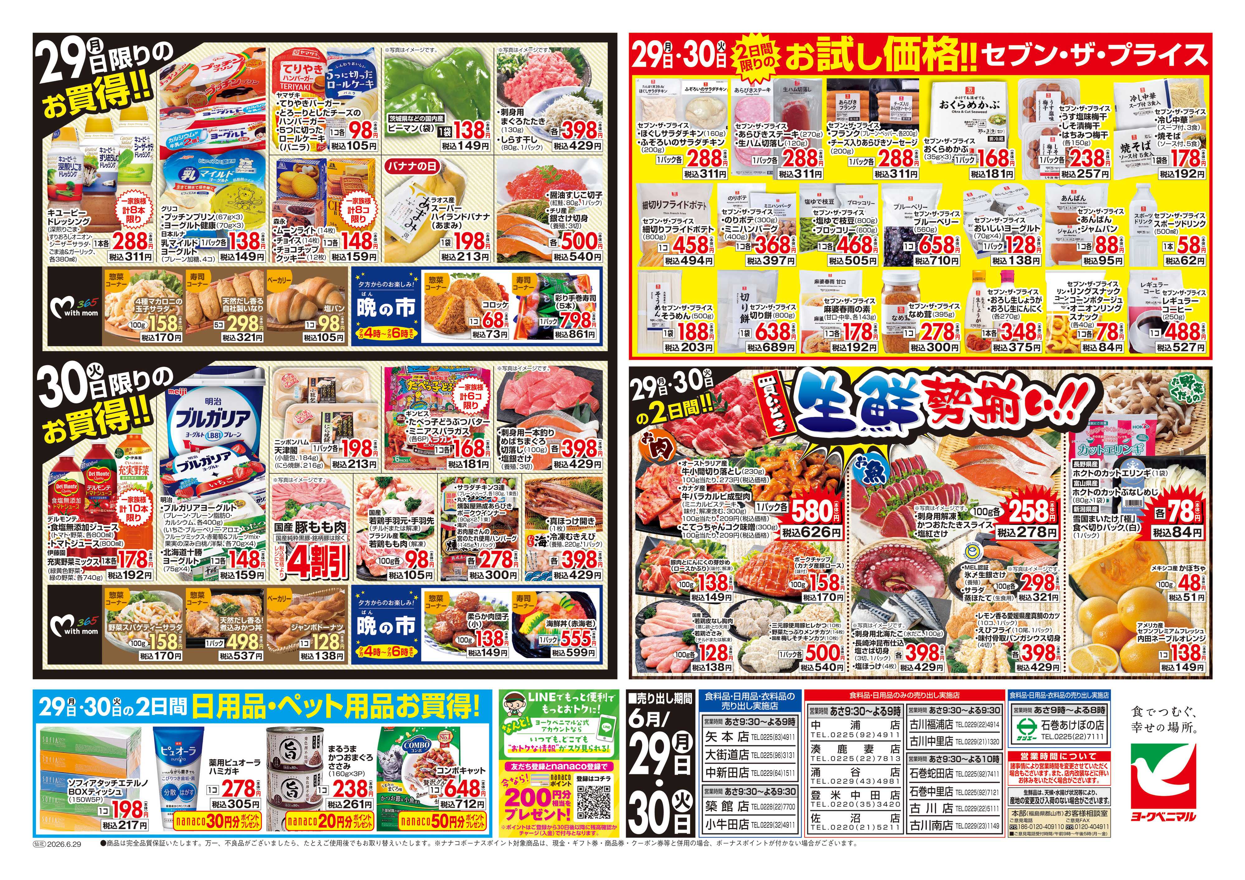 ヨークベニマル 6/29号チラシ
