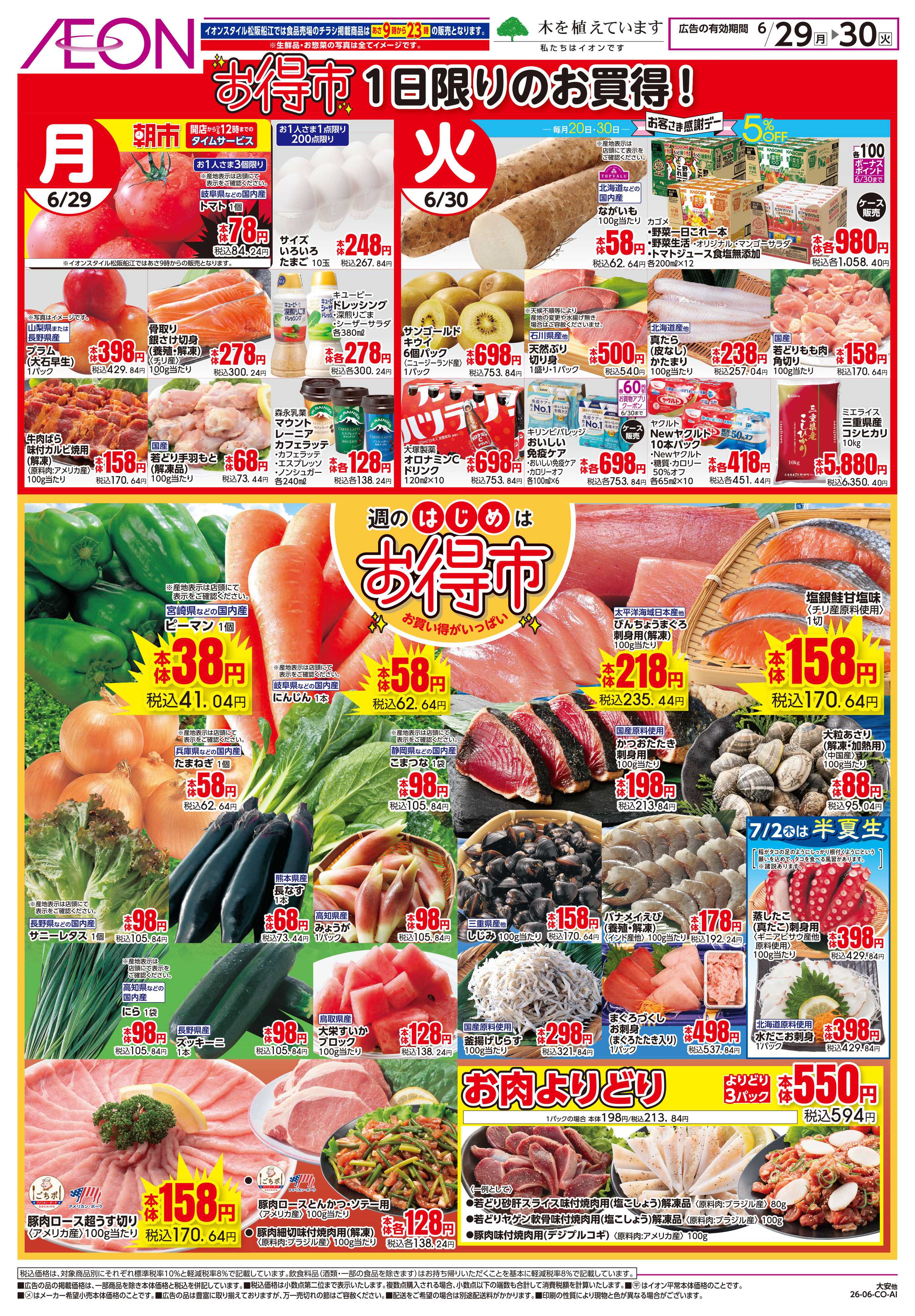 イオン 6/29〜6/30