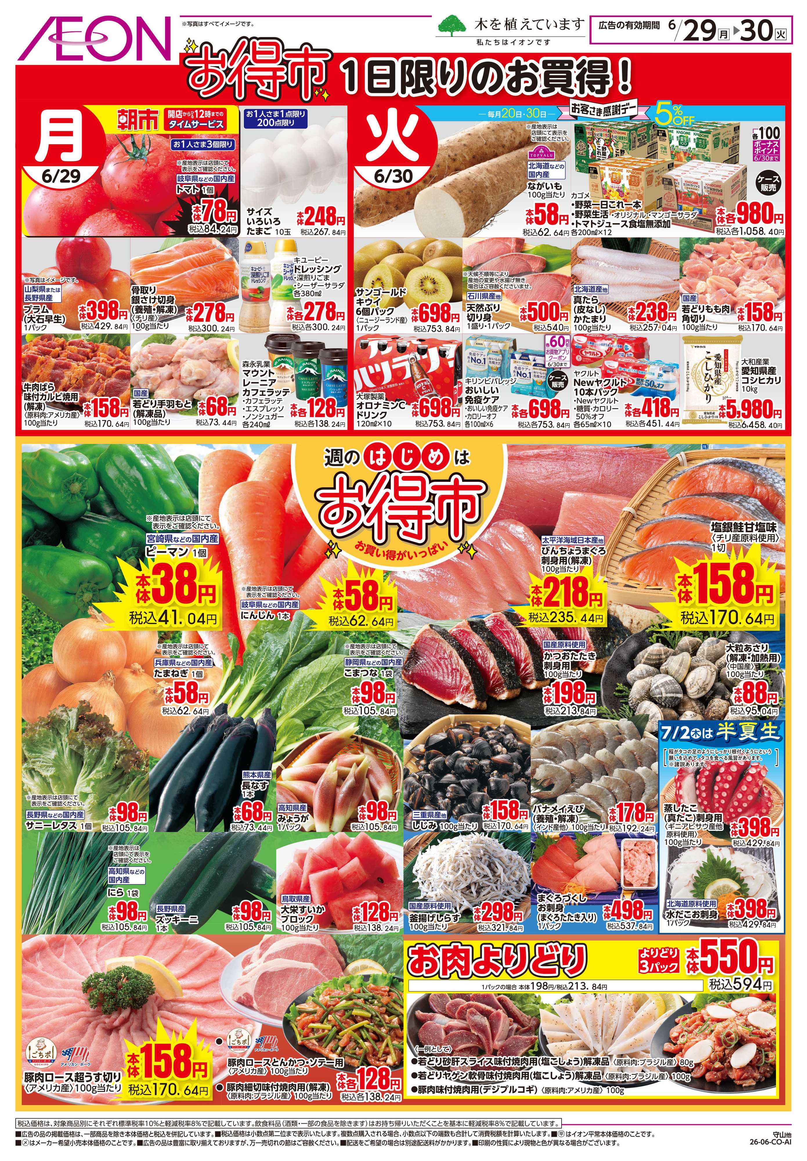 イオン 6/29〜6/30
