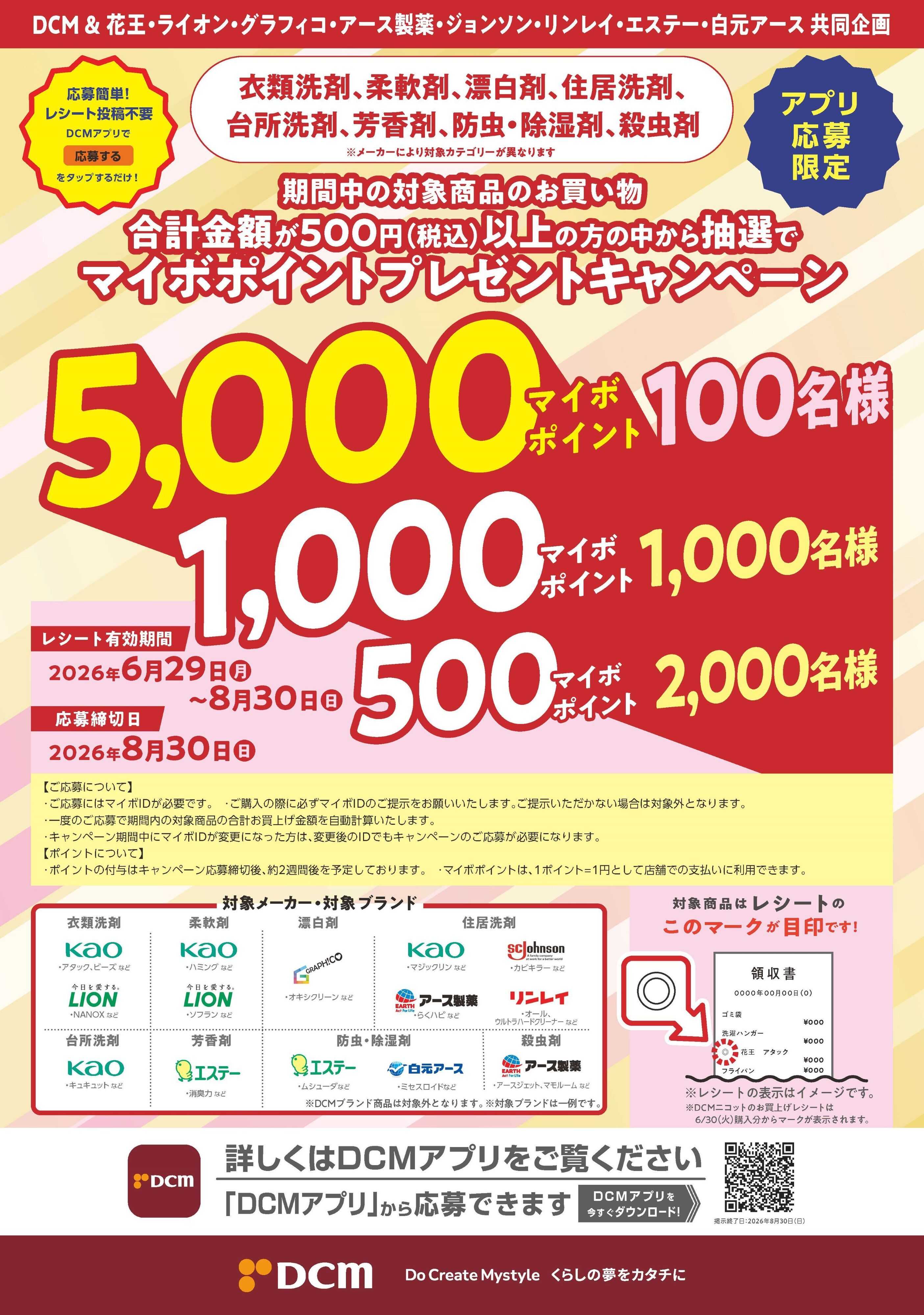 DCM 抽選で当たる！マイボポイントプレゼントキャンペーン