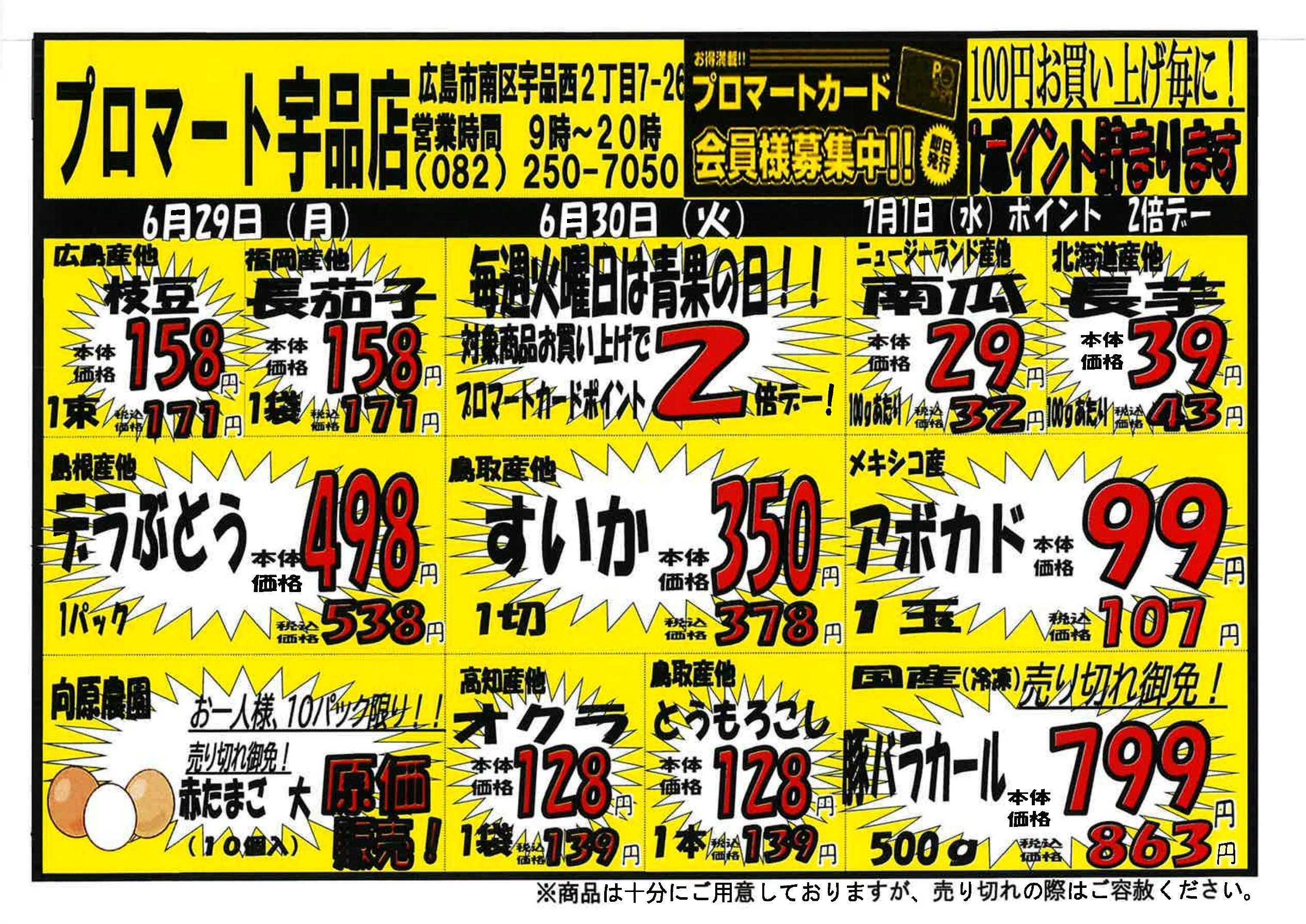 プロマート 6/29~7/5