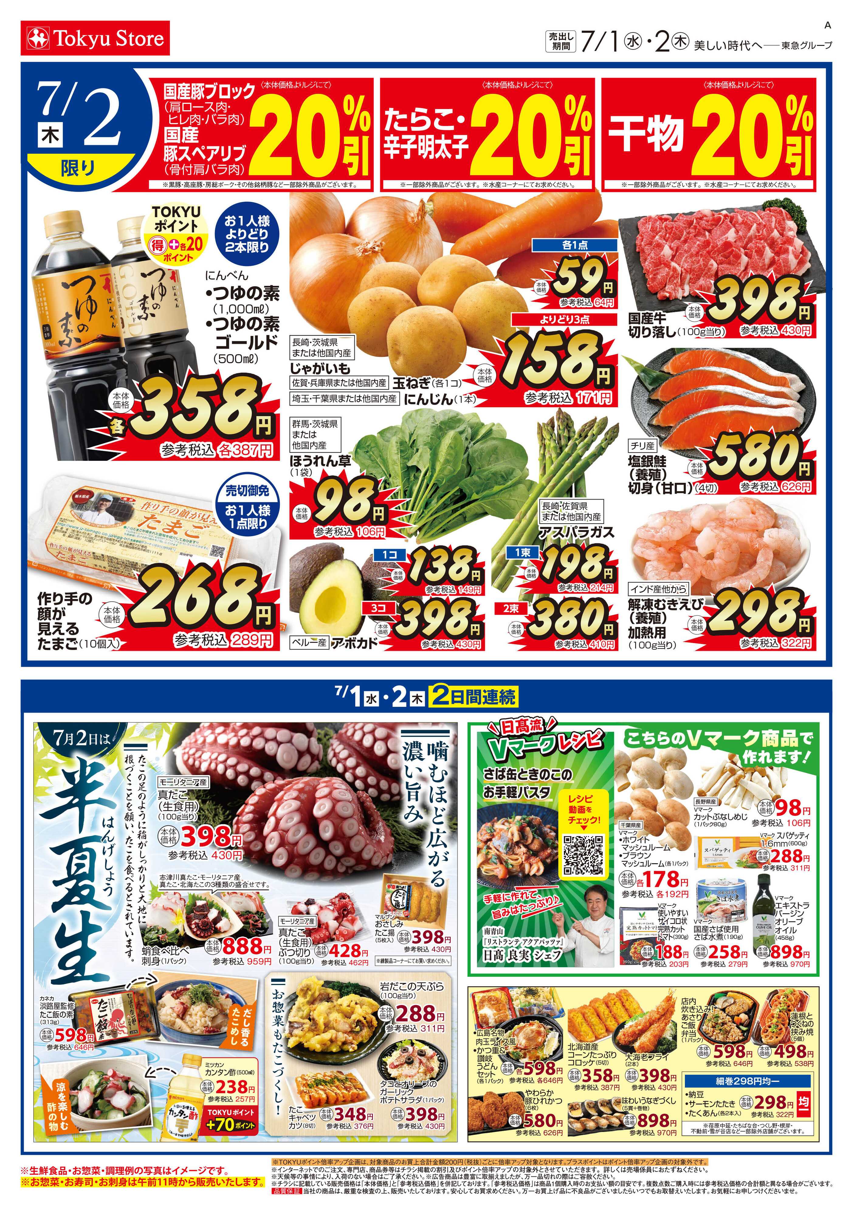 東急ストア 7月1日東急ストアチラシ配信用
