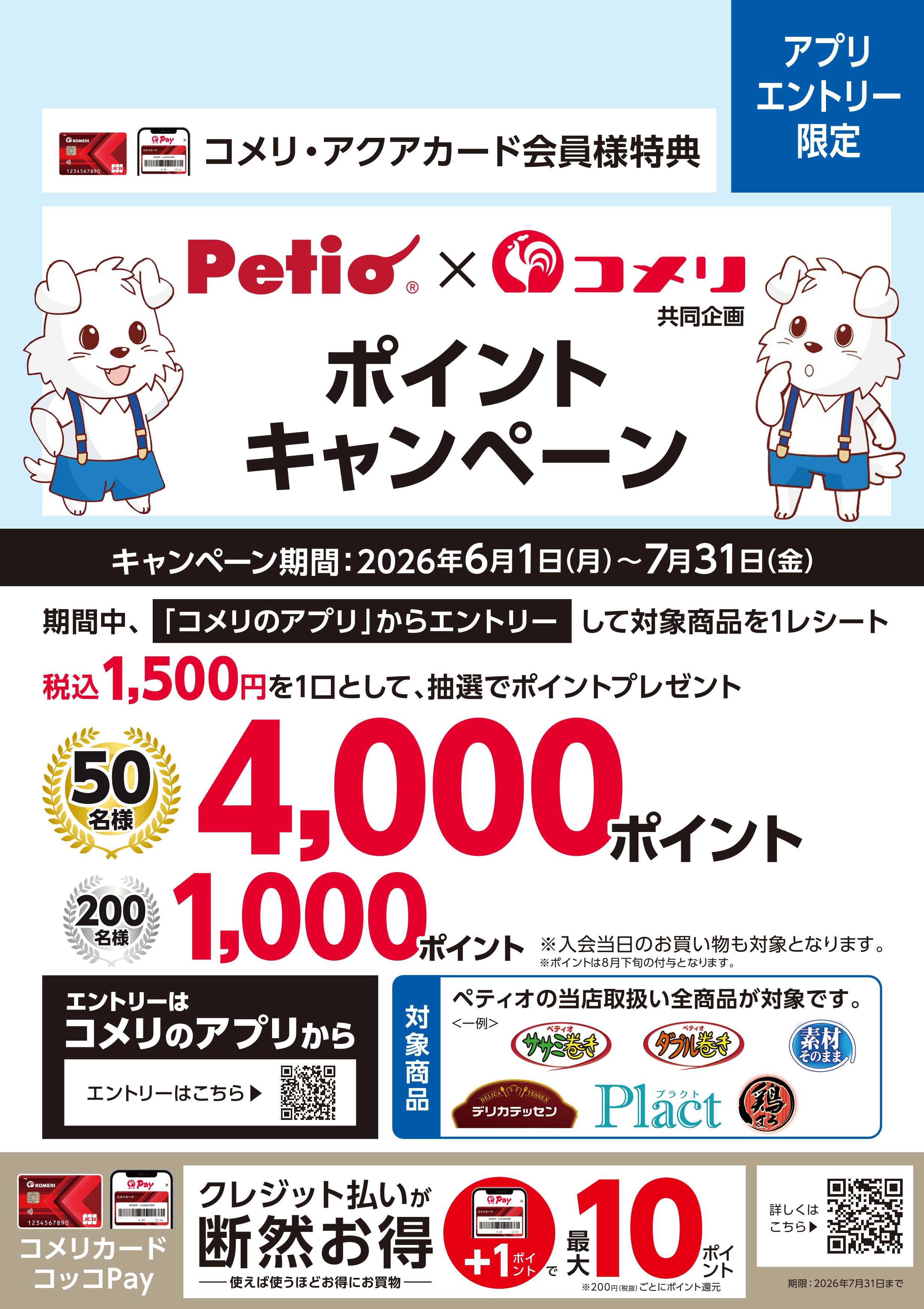 コメリハード＆グリーン ペティオ ポイントキャンペーン