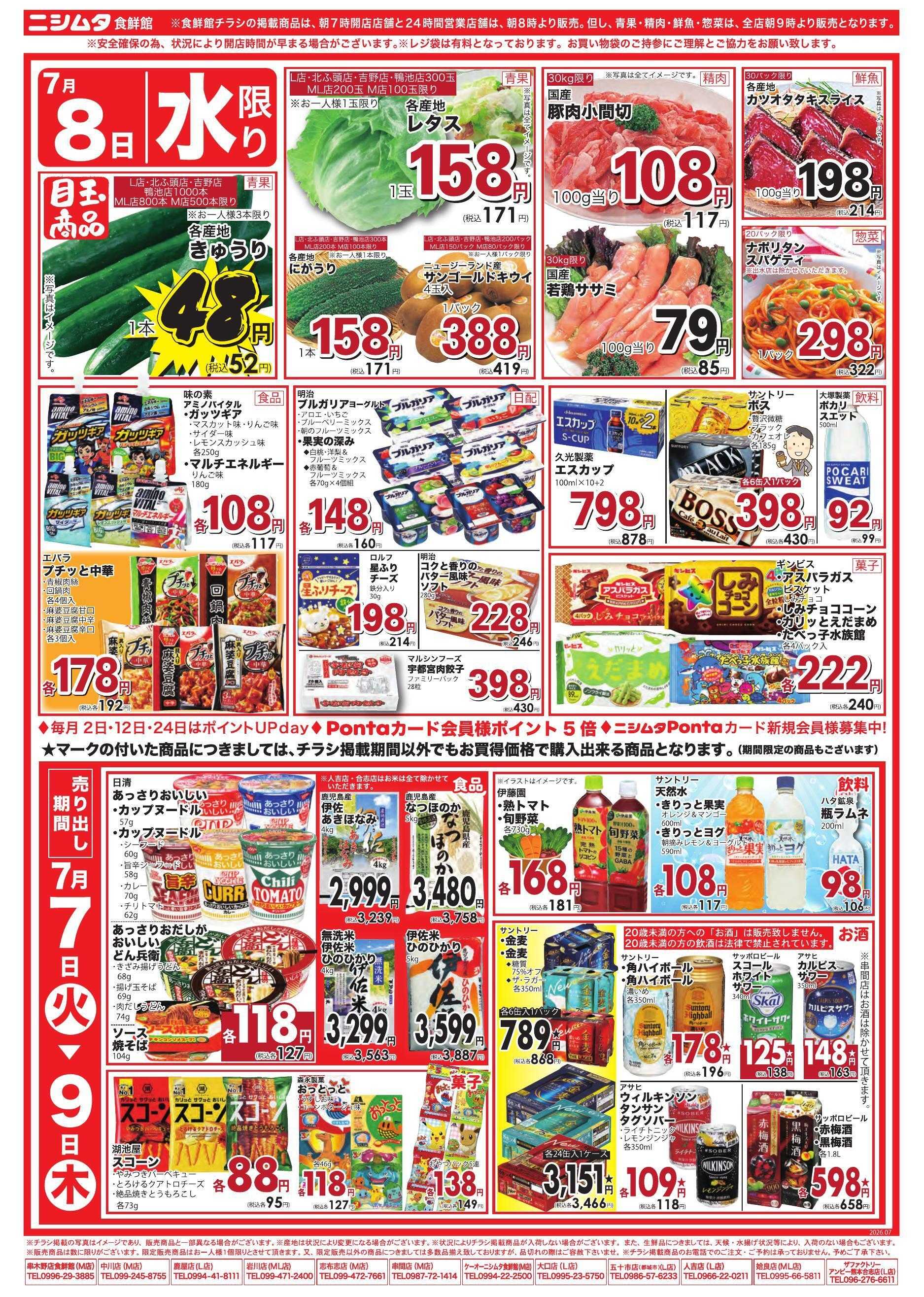 スーパーセンターニシムタ 火曜げんき市