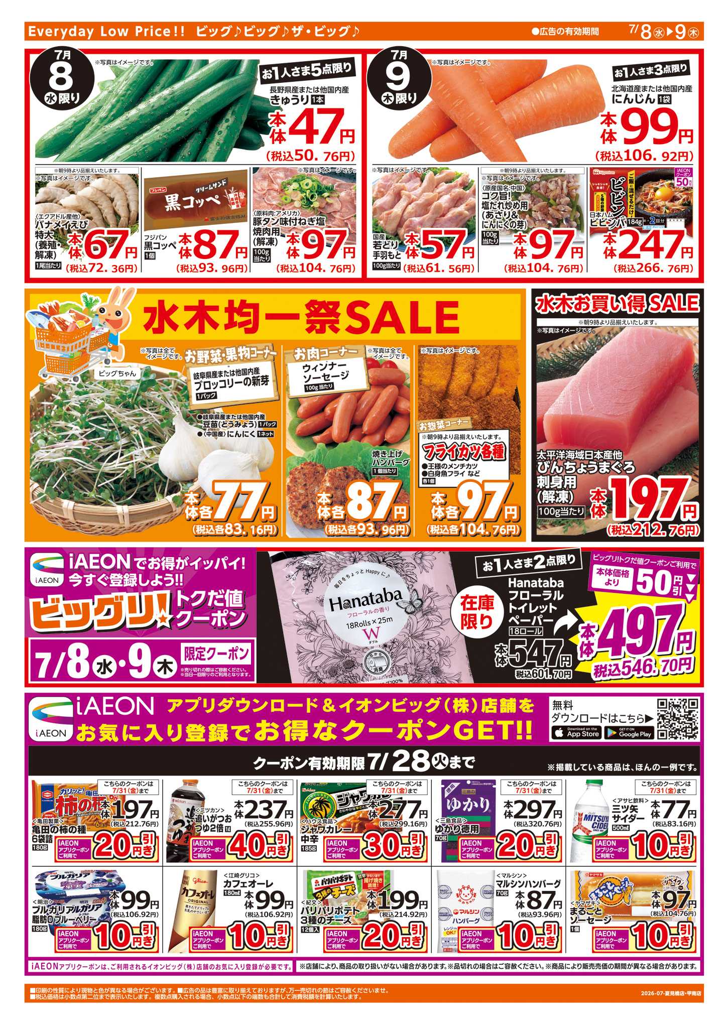 ザ・ビッグ 週中チラシ