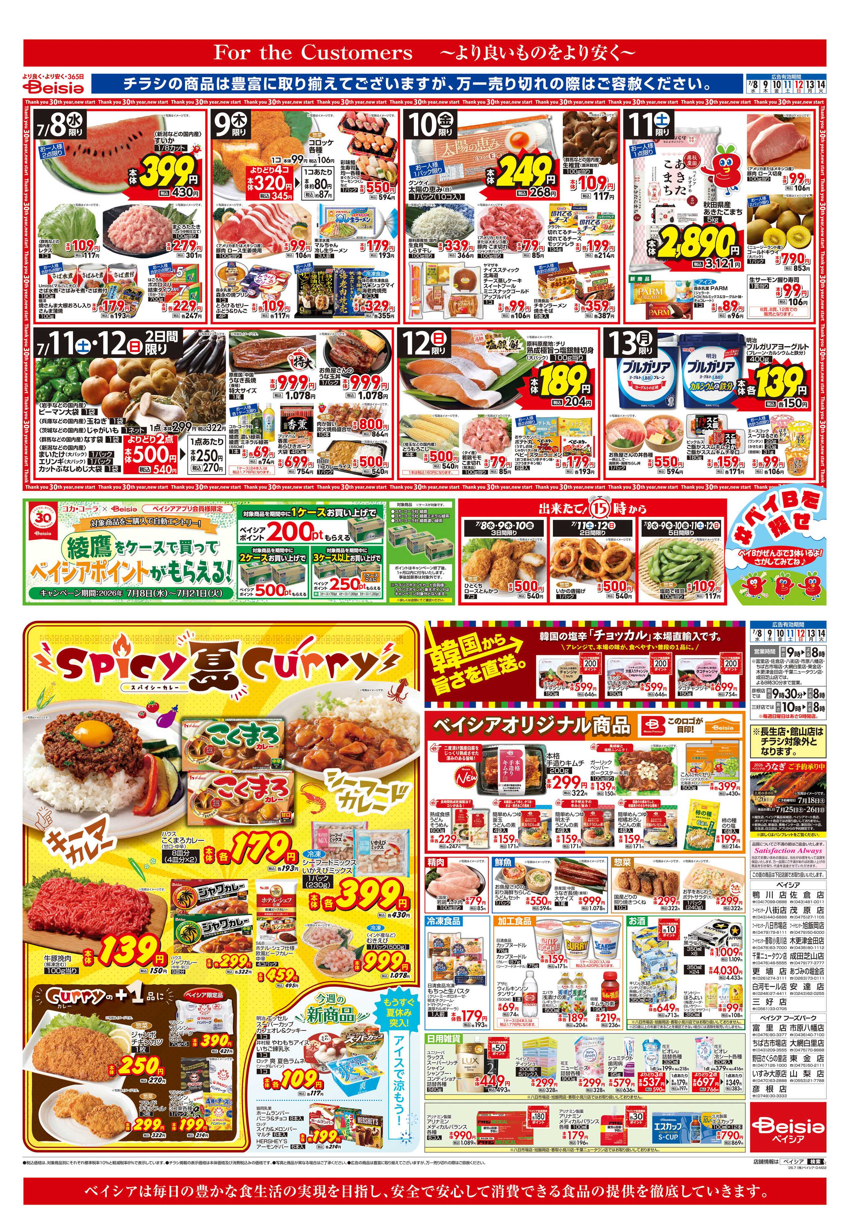ベイシア スパイシー夏カレー