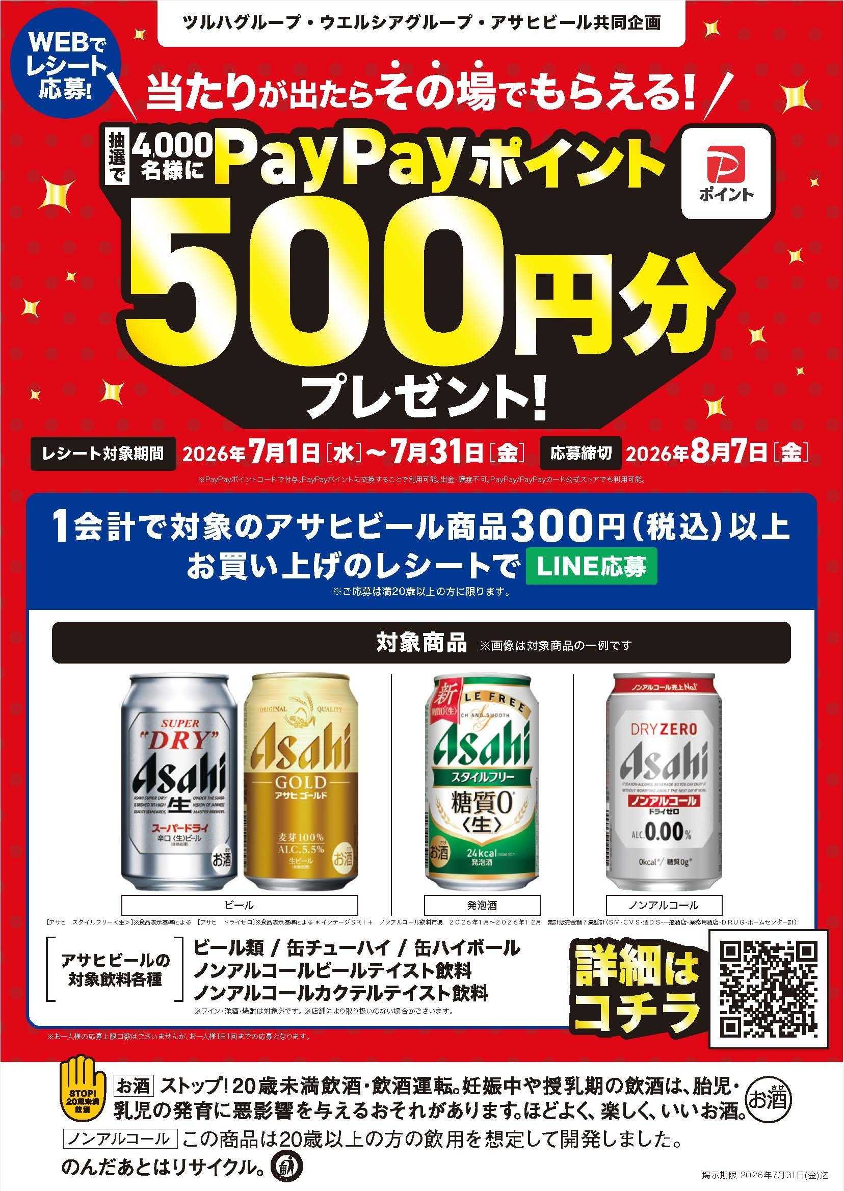 杏林堂 アサヒビールPayPayキャンペーン
