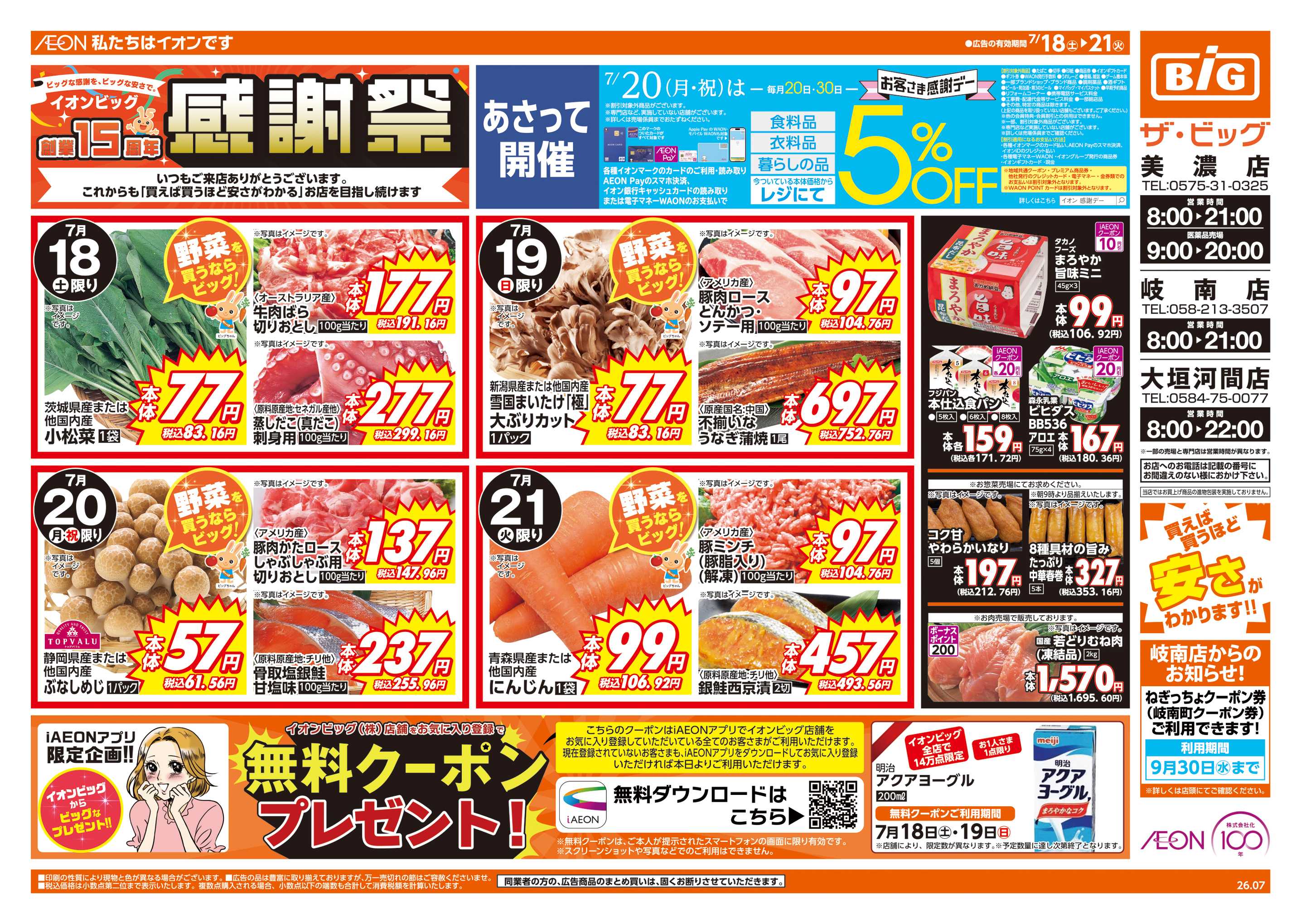 ザ・ビッグ 週末チラシ