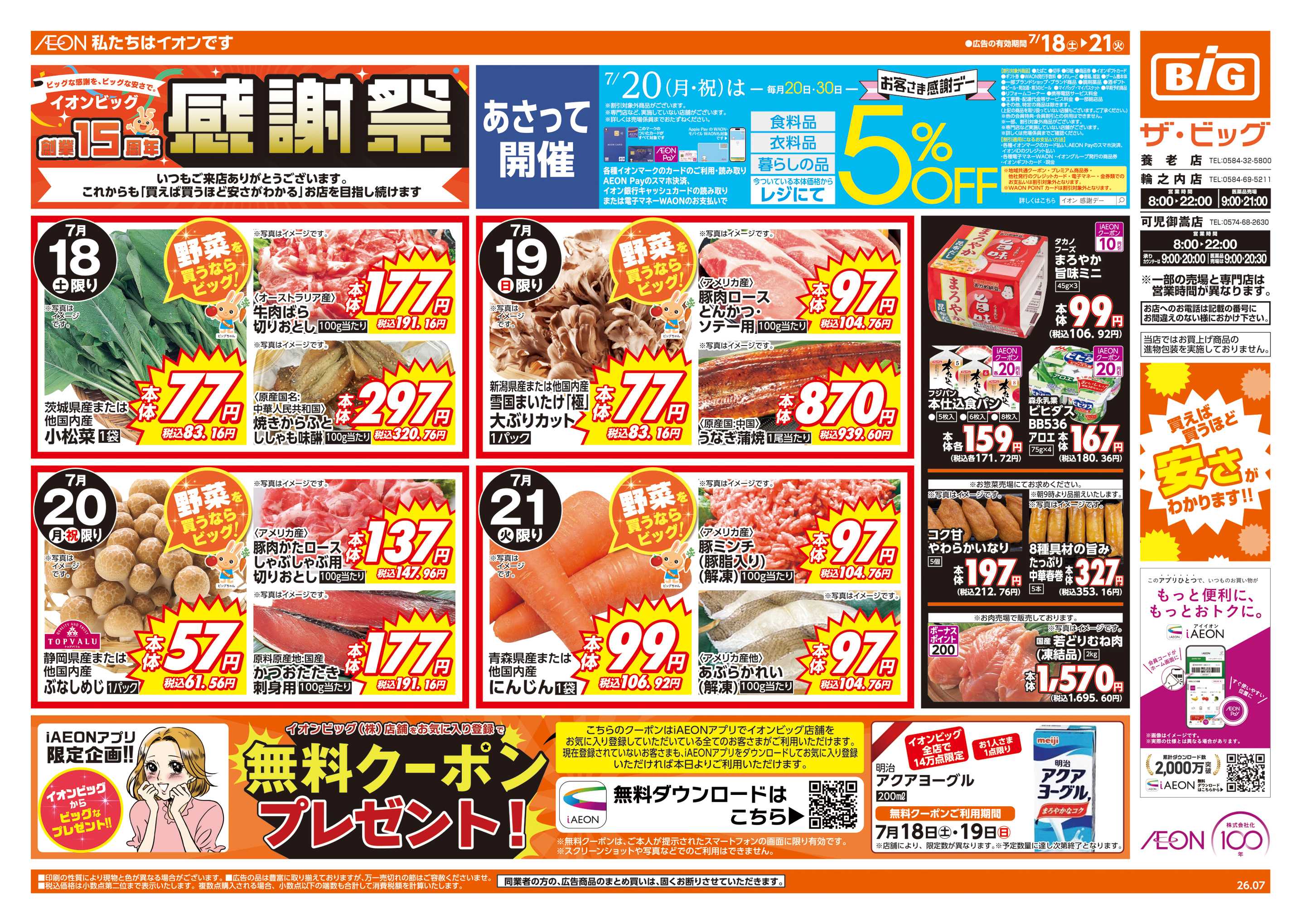 ザ・ビッグ 週末チラシ