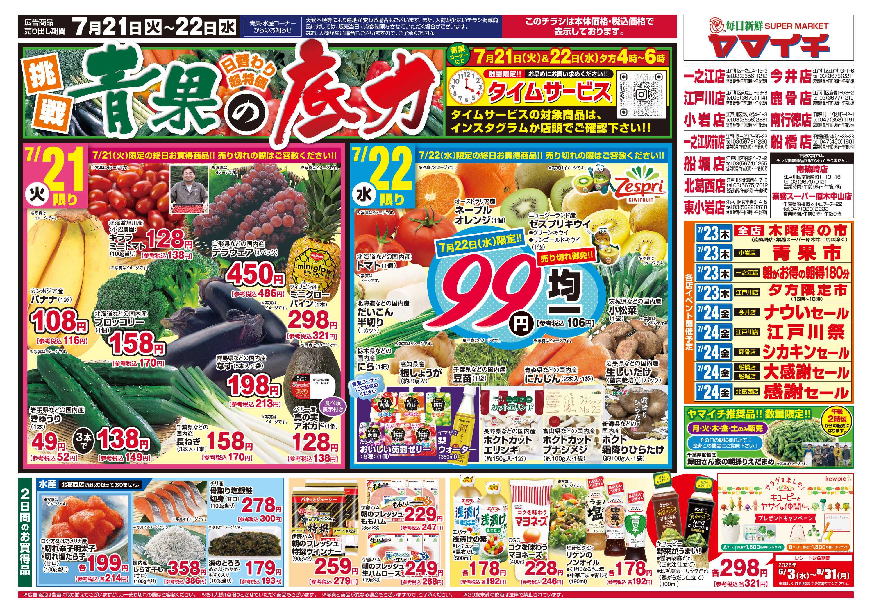 スーパーヤマイチ 青果の底力（オモテ）