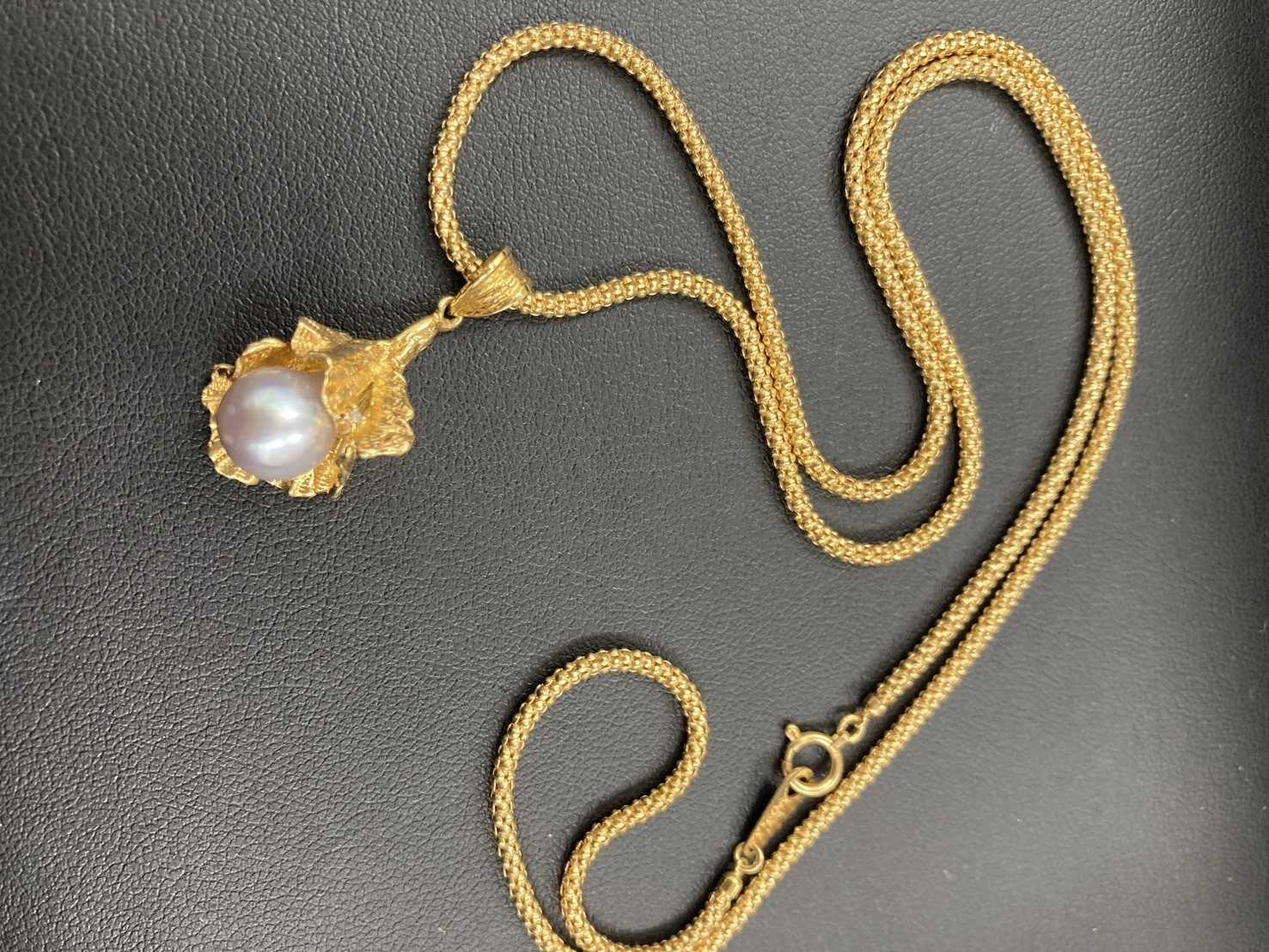 買取大吉 パール　金ネックレス