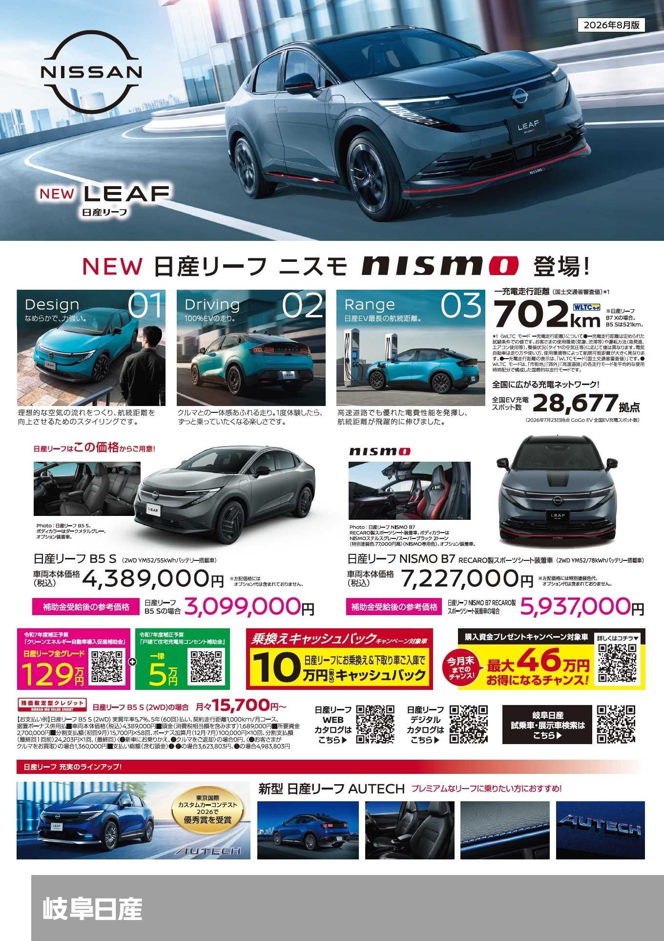 岐阜日産 岐阜日産の８月おトク情報！