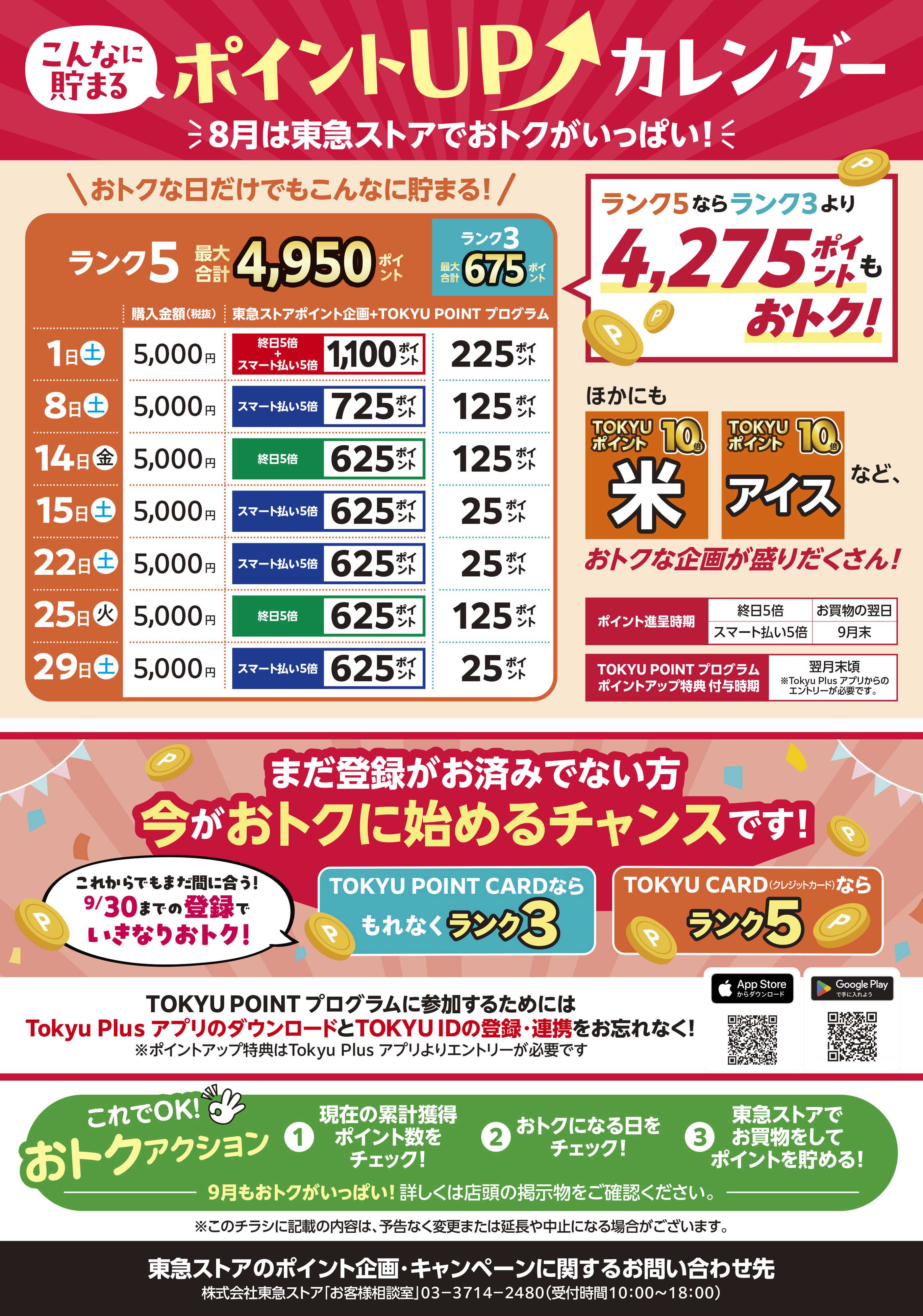 東急ストア 7月31日ポイントグラムチラシ配信用
