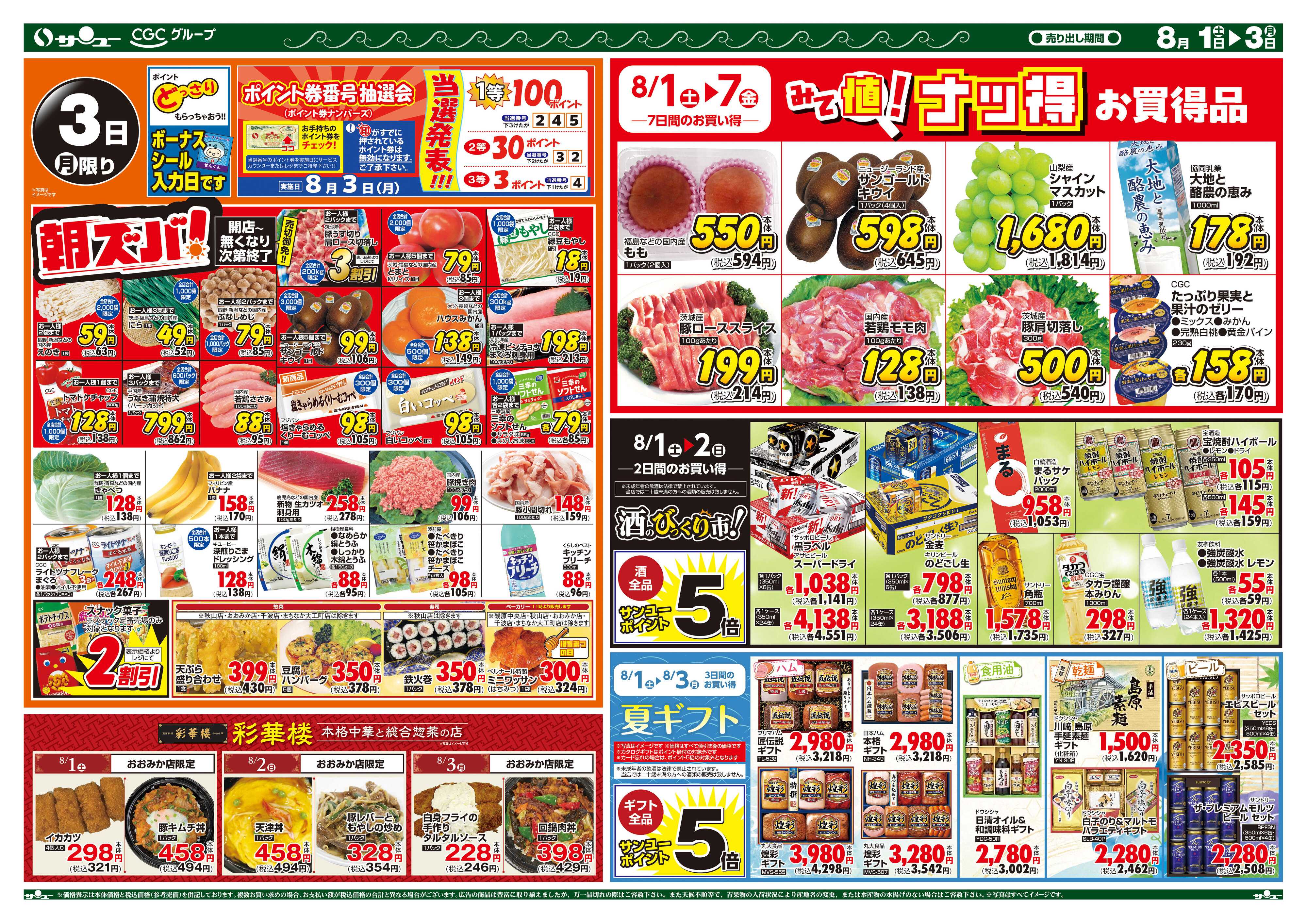 サンユーストアー 月初めの市