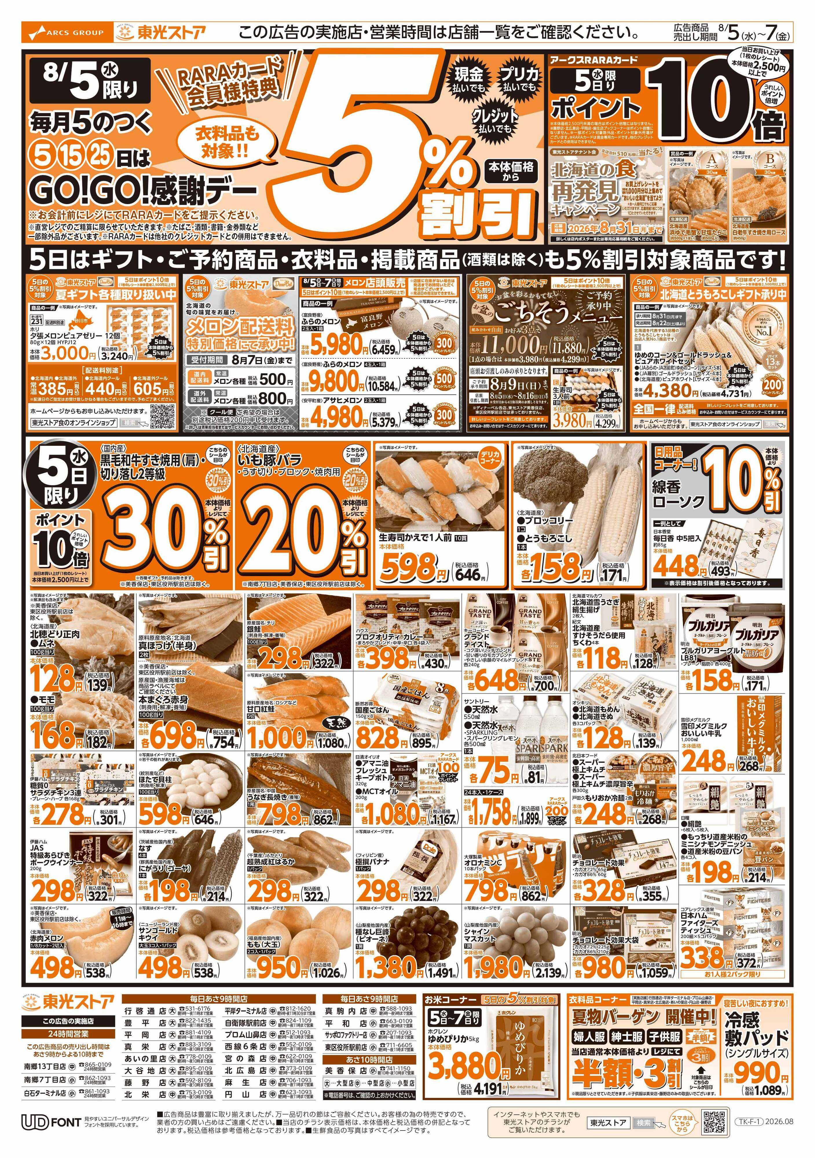 東光ストア GOGO感謝デー（おもて）