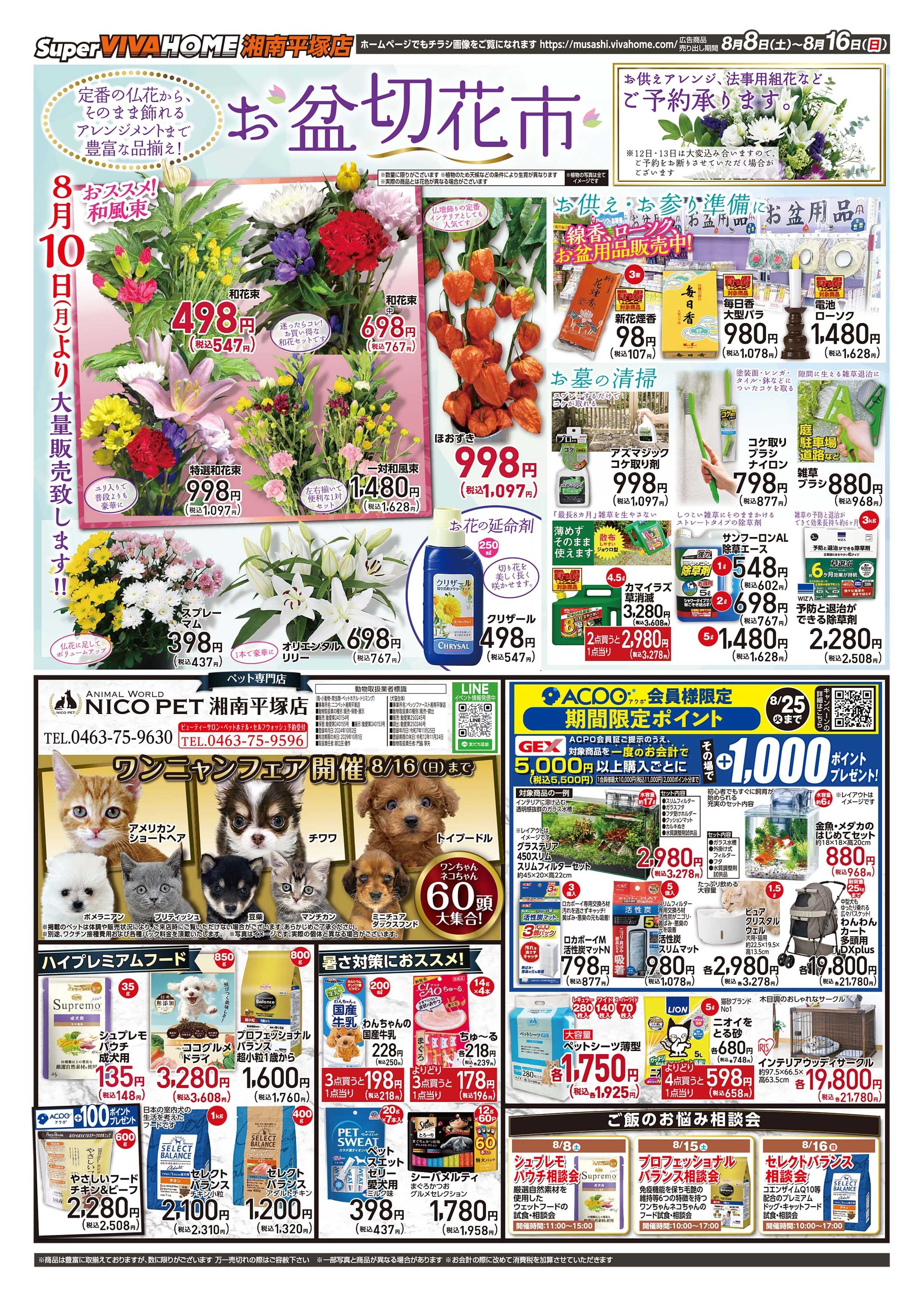 スーパービバホーム 20260808号チラシ