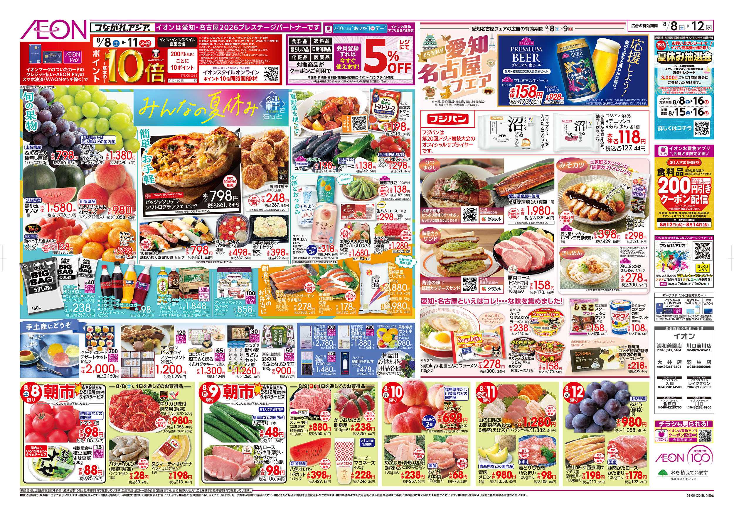 イオン 8/8号　みんなの夏休み：裏面