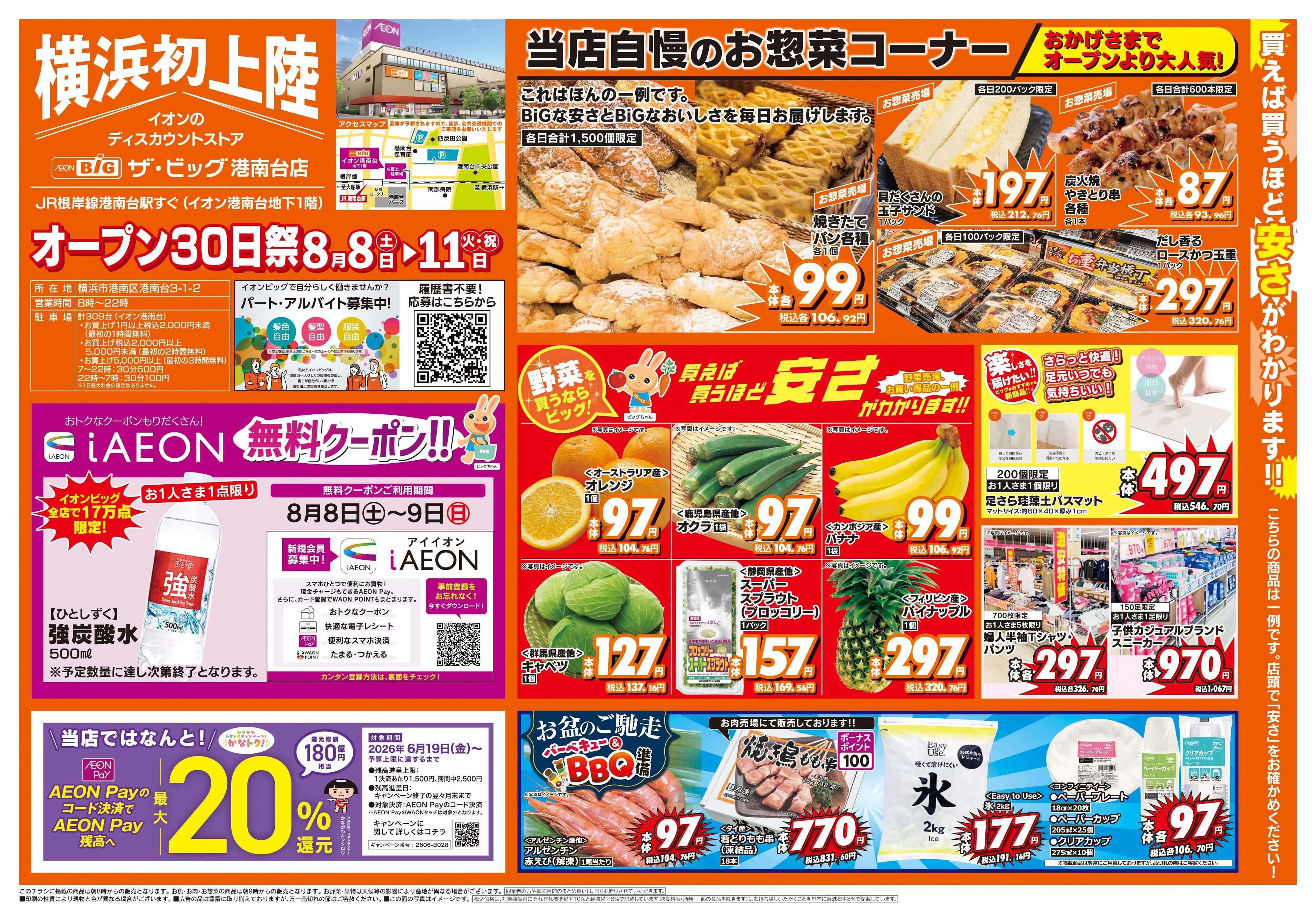 ザ・ビッグ オープン30日祭！