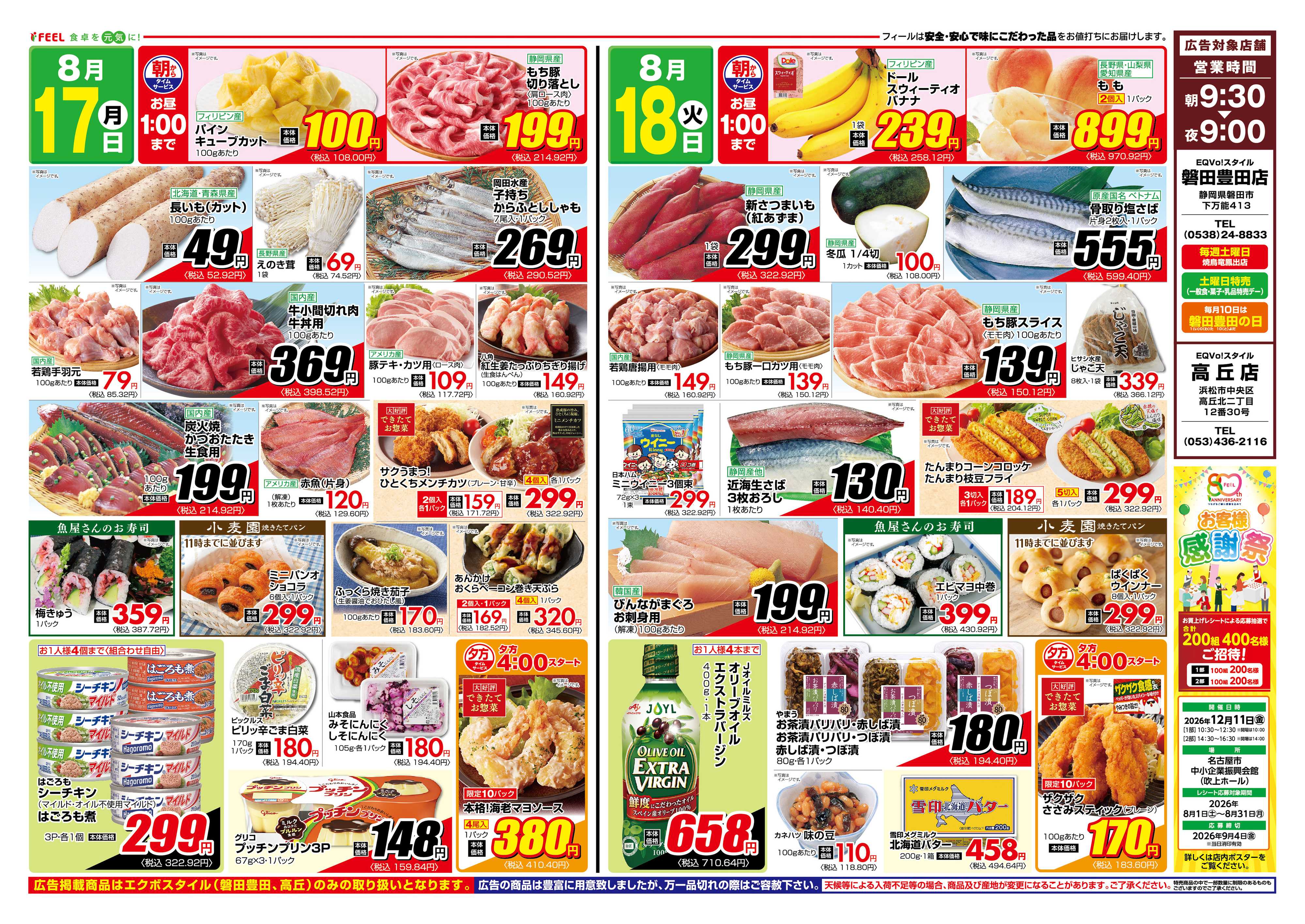 フィール 日曜BESTプライス