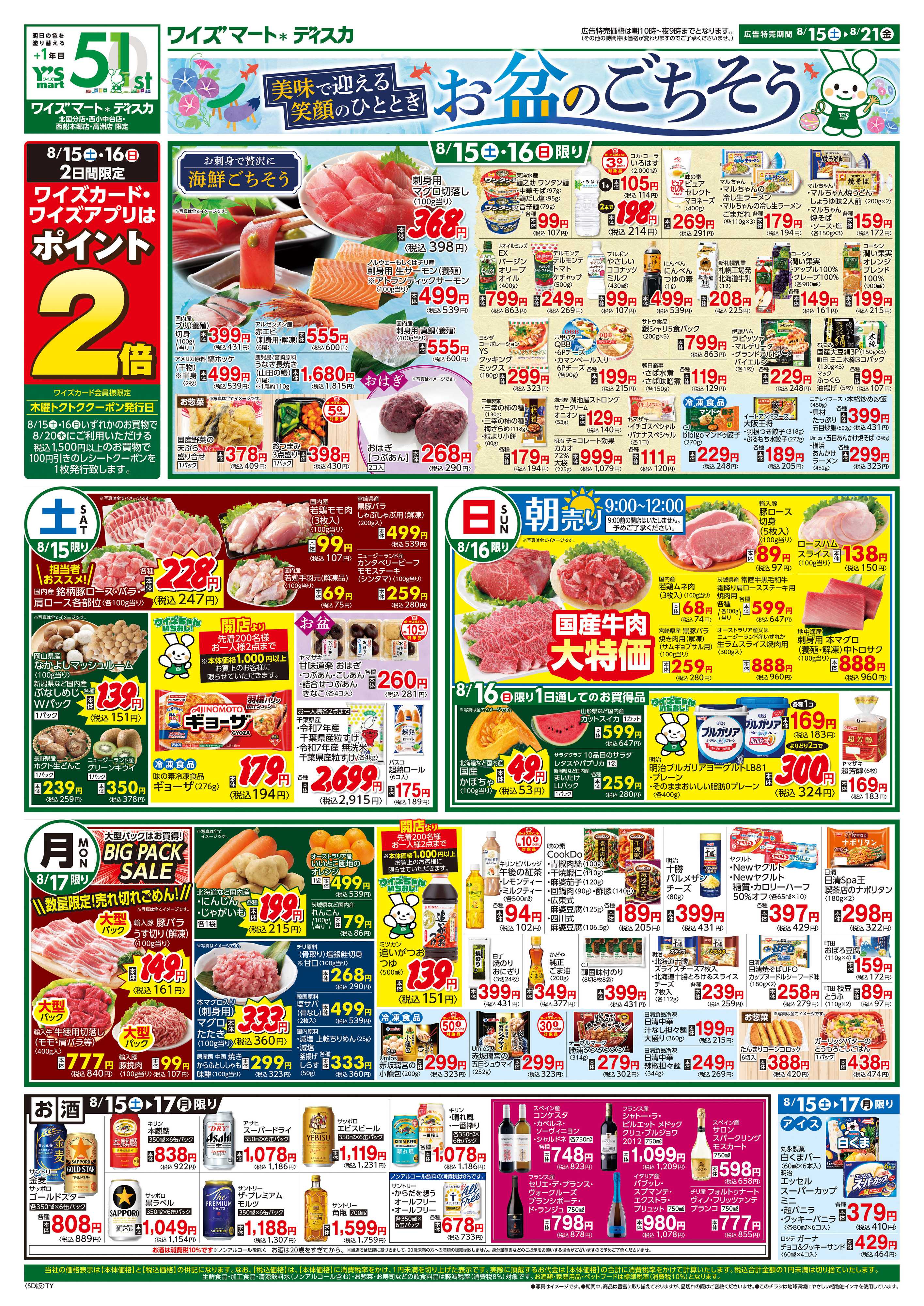 ワイズマートディスカ 