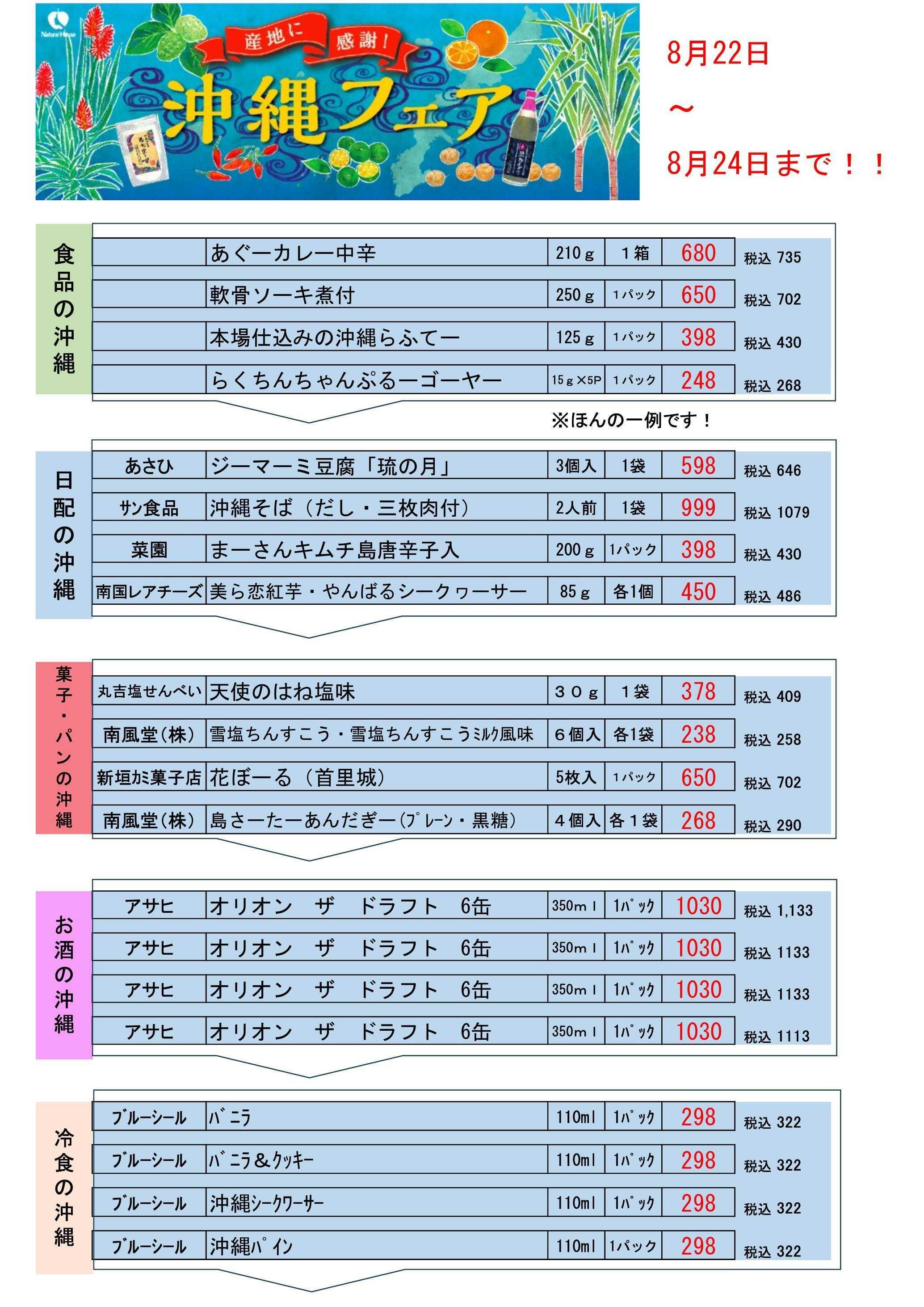 生鮮食品館サノヤ 沖縄フェア開催！！