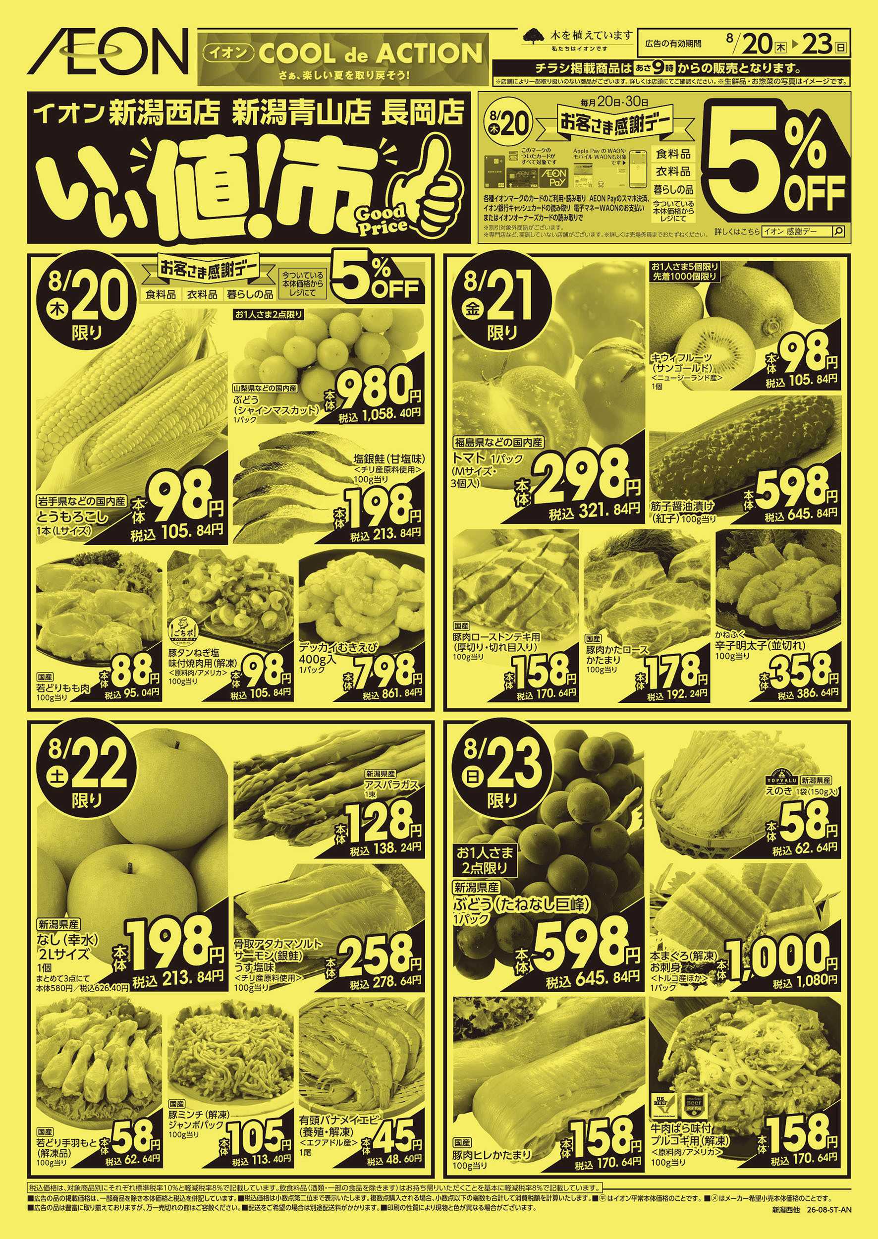 イオン 8/20号　いい値！市：表面