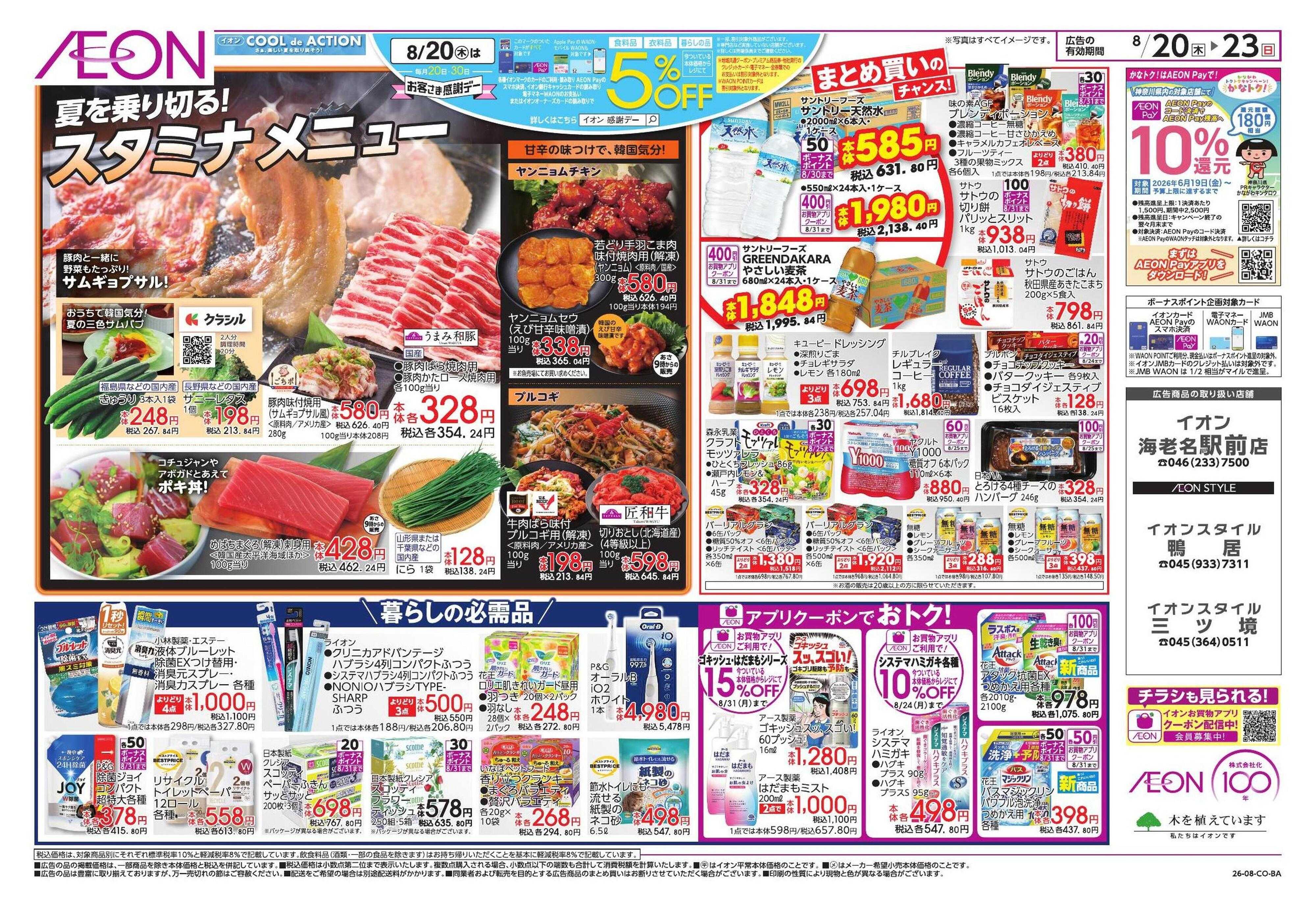 イオンスタイル 8/20号　鴨居、三ツ境、海老名駅前