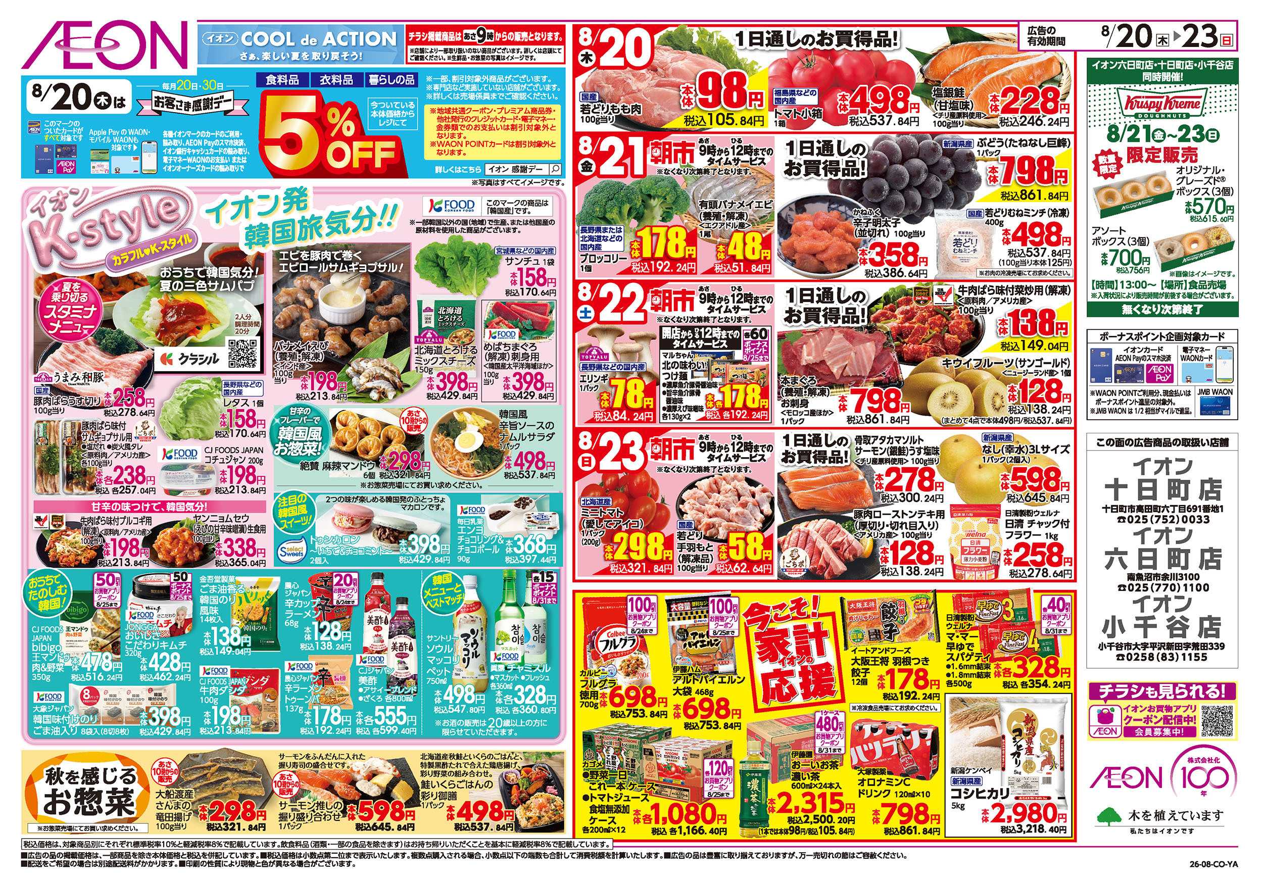 イオン 8/20号　イオンK-style：表面