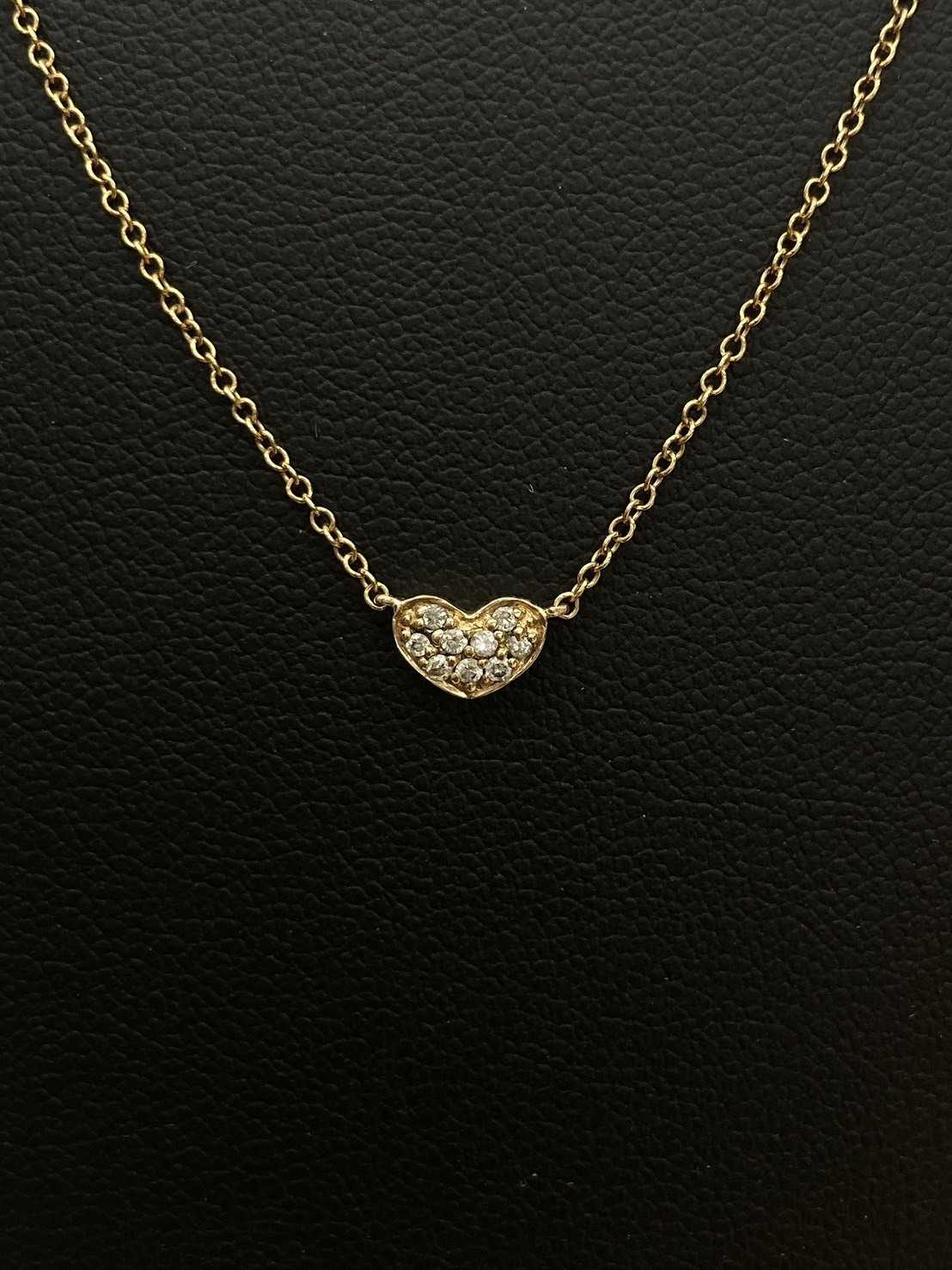 買取大吉 金×ダイヤ　ハート型ネックレス