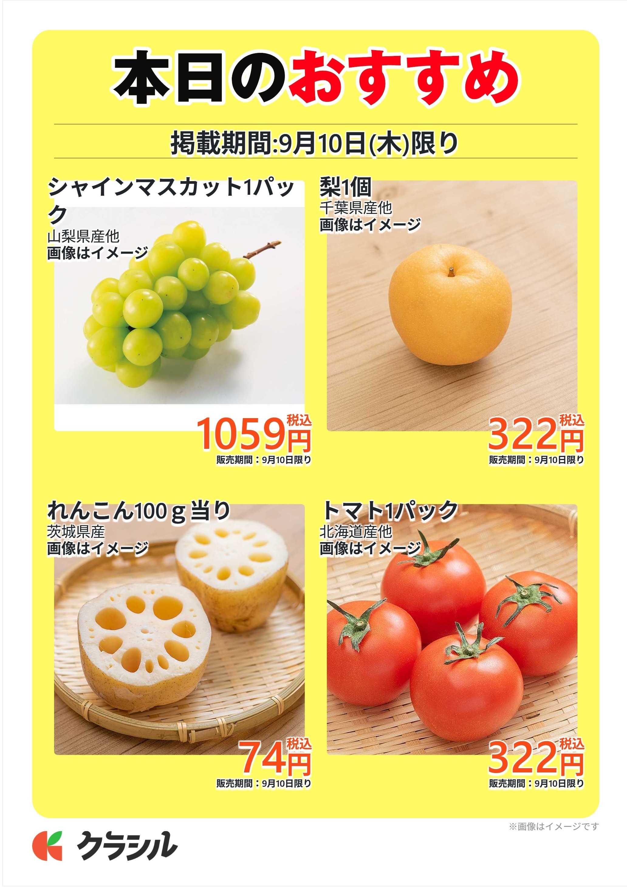 澤光青果 本日のおすすめ