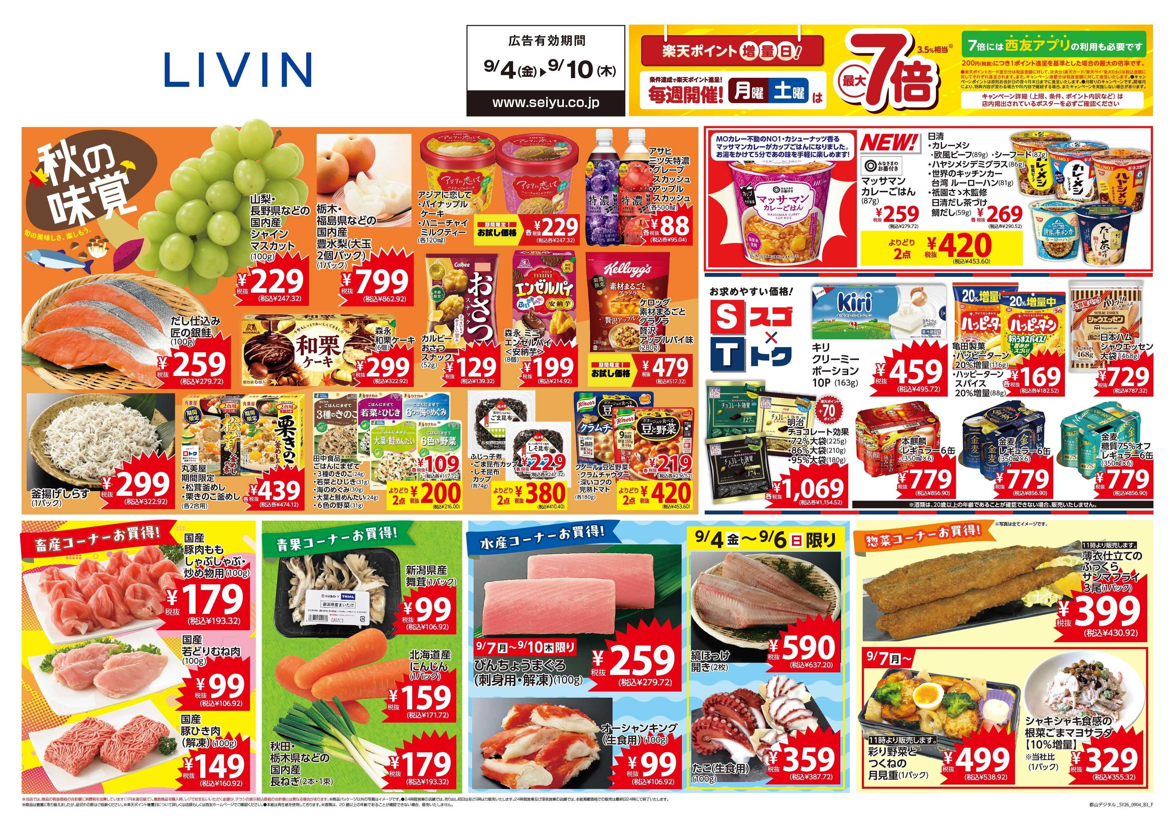 SEIYU 9月4日号