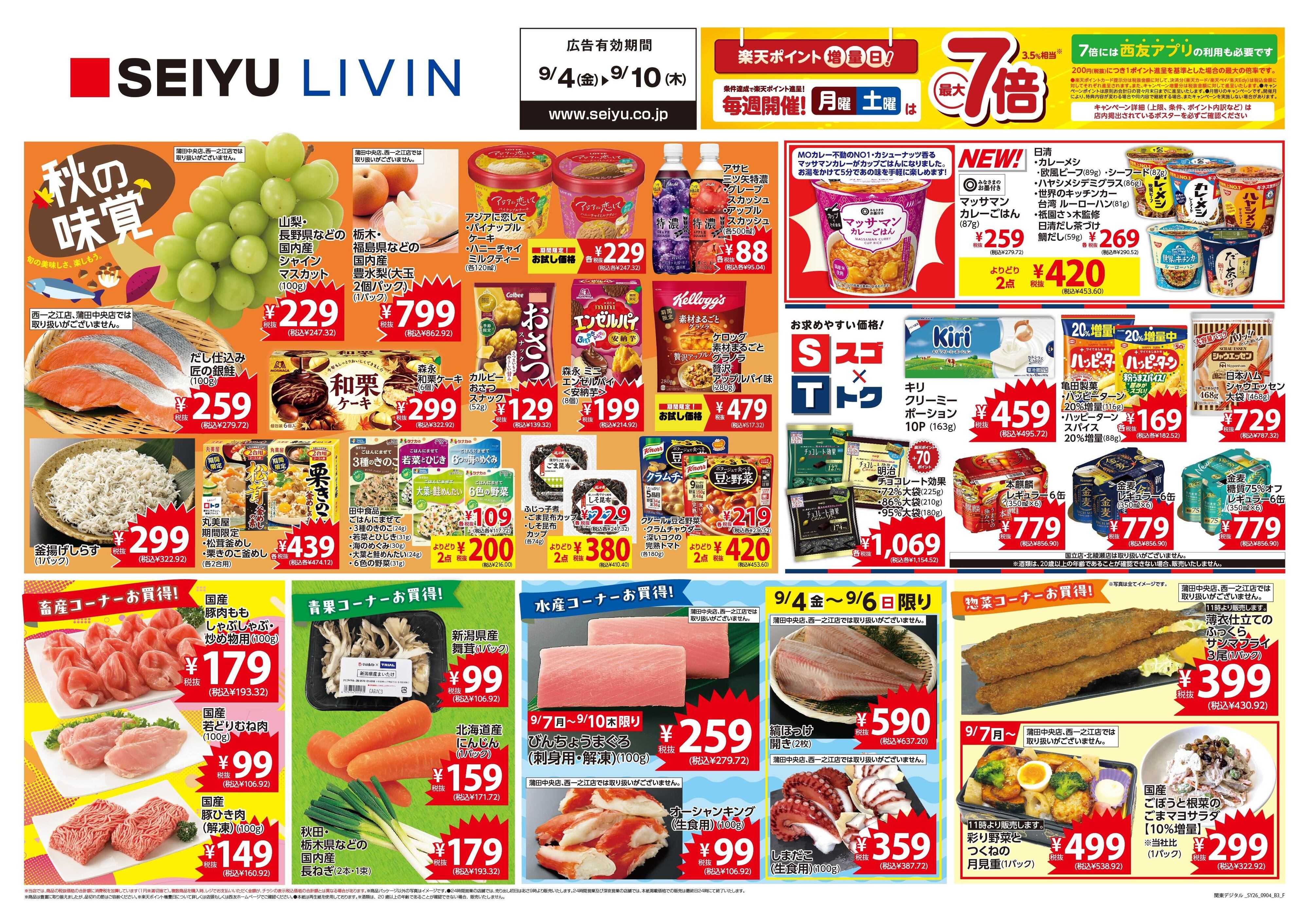 SEIYU 9月4日号